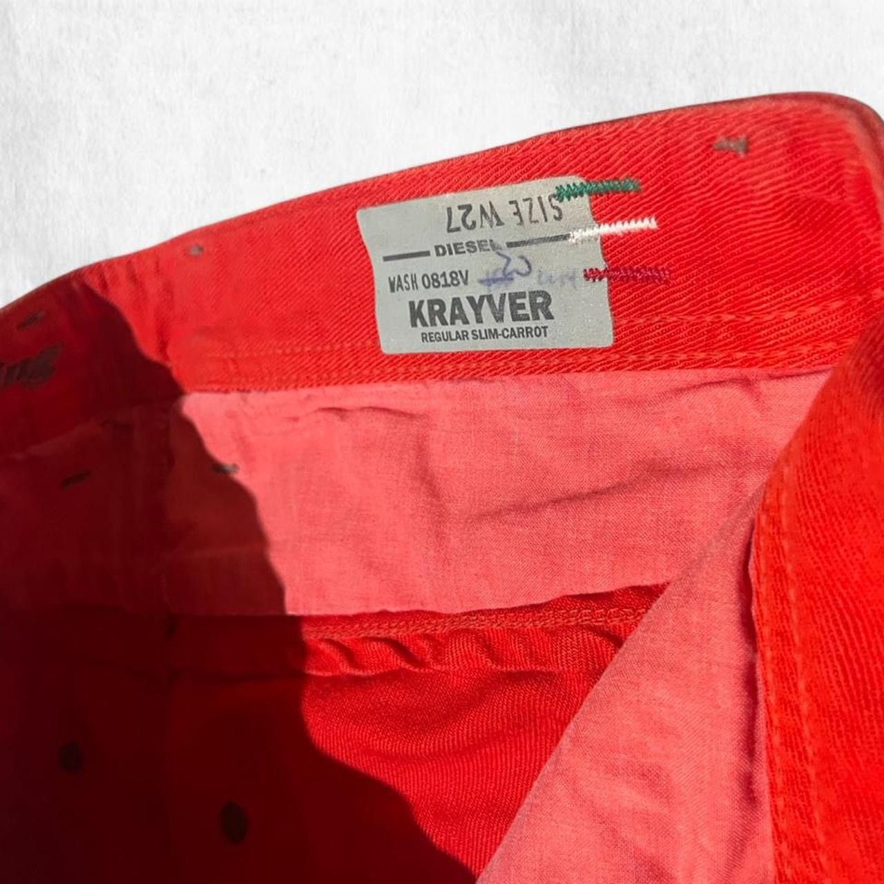 Diesel Diesel archival Vintage KRAYVER red denim overdyed Size US 27 - 3 Thumbnail