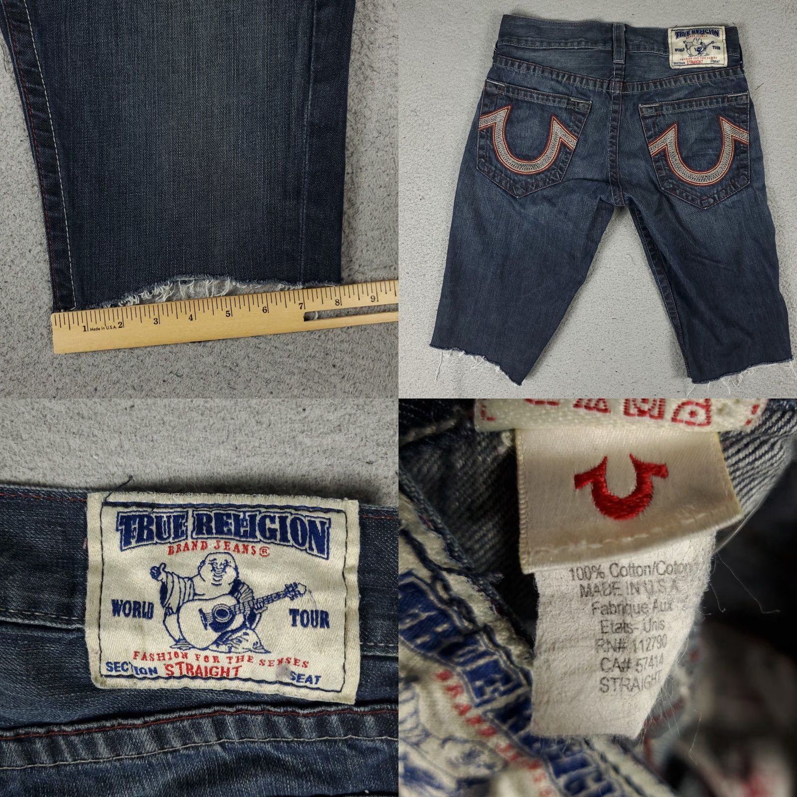 True Religion True Religion Shorts Mens 30 Blue Denim Bermuda Shorts Size US 30 / EU 46 - 8 Thumbnail