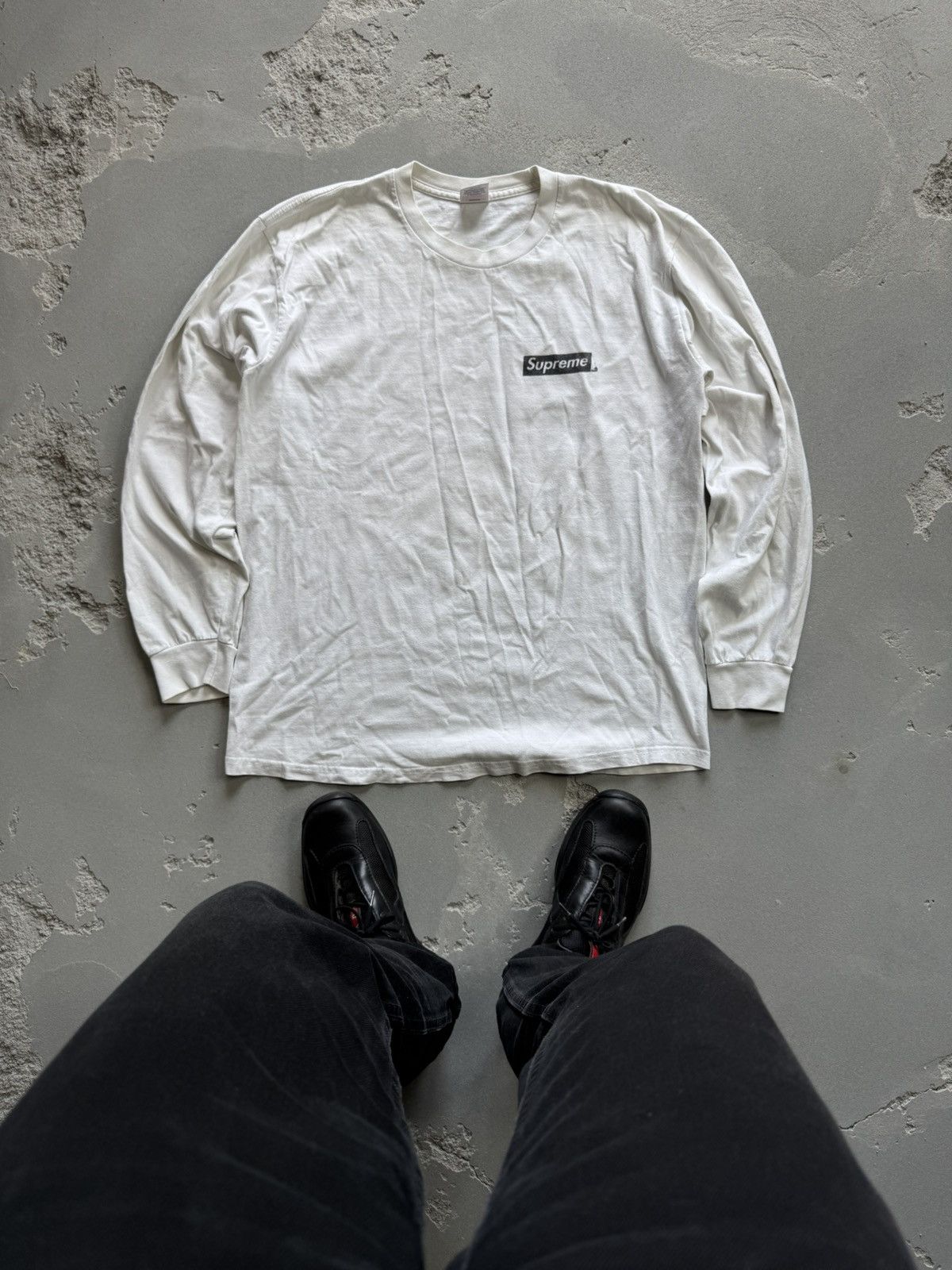 Supreme Supreme Longsleeve Box Logo White Tee Size US L / EU 52-54 / 3 - 2 Thumbnail