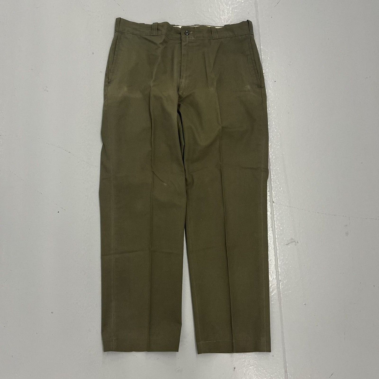 Sears Vintage 60s Sears Green Sanforized Workwear Chinos 34x28 Size US 34 / EU 50 - 1 Thumbnail