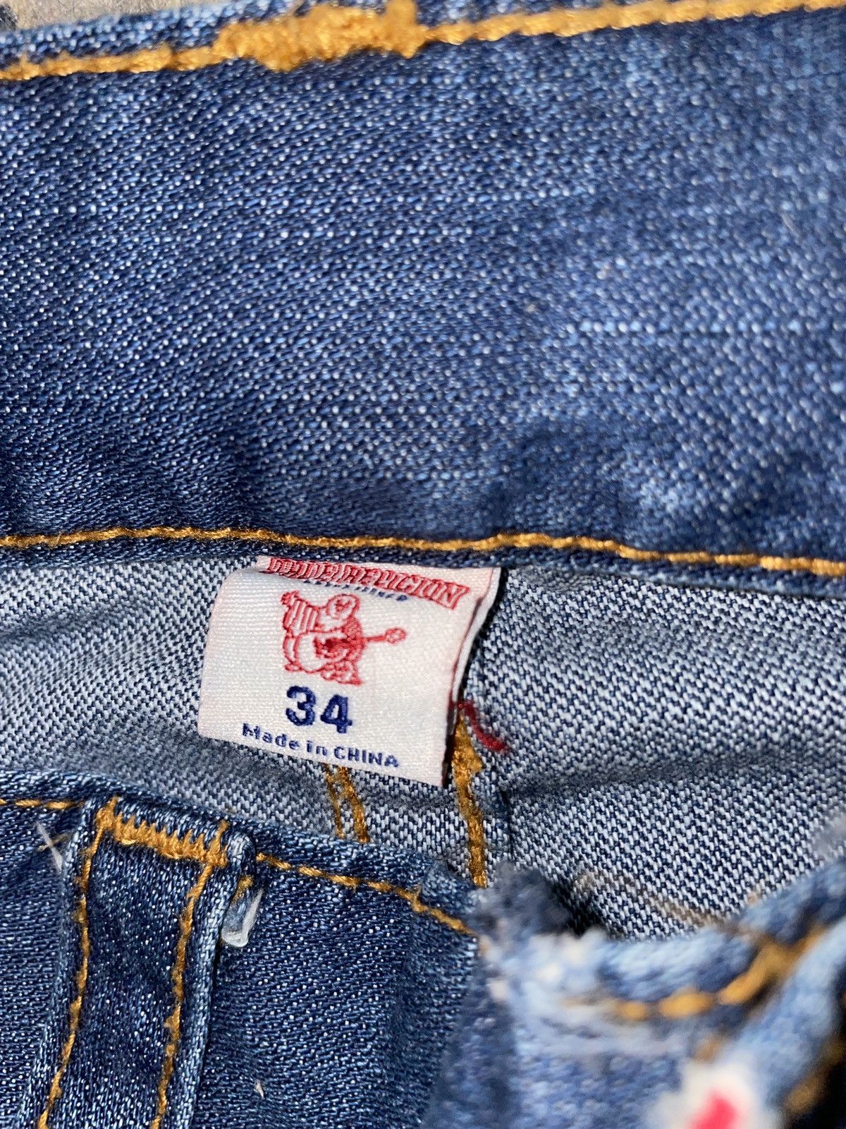 True Religion 34” True Religion Distressed Skinny Jeans Size US 34 / EU 50 - 4 Thumbnail