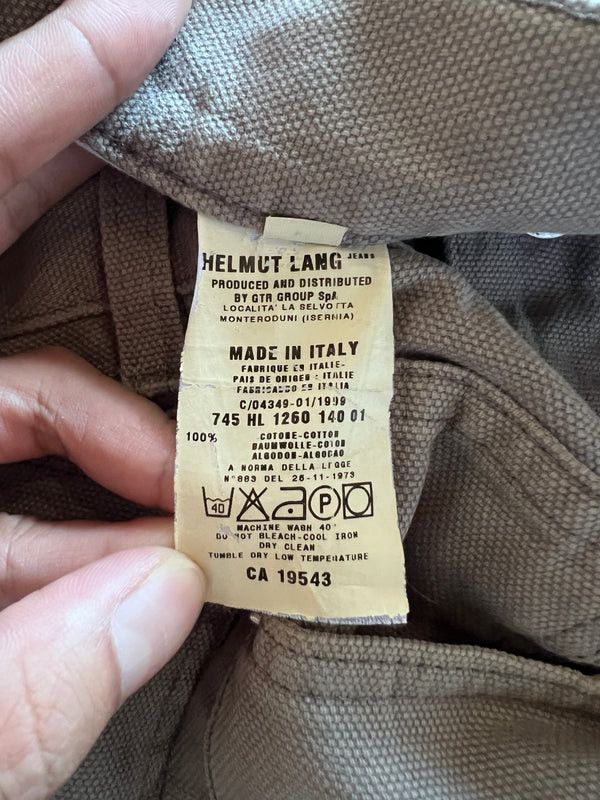 Helmut Lang HELMUT LANG SS1999 SAGE DOUBLE KNEE WORK PANTS Size US 28 / EU 44 - 6 Thumbnail