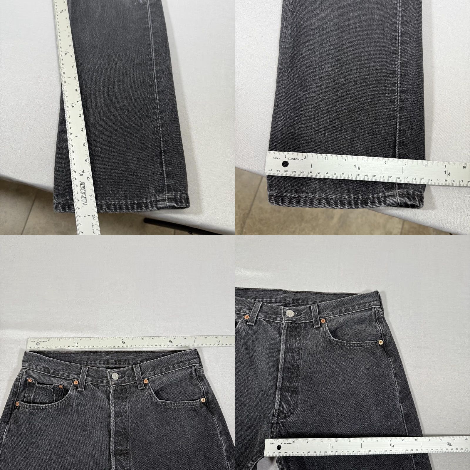 Levi's Vintage Levi's Jeans Men 32x34 Black 501 Straight Fit Denim Pants Western Cowboy Brand Levi's 501 Series Jeans 501 straight Size US 32 / EU 48 - 8 Thumbnail