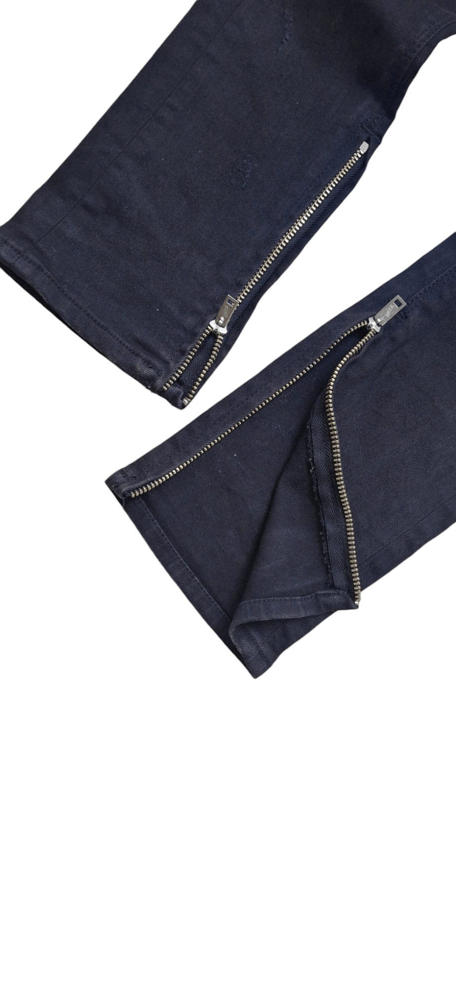 GOSTAR DE FUGA Gostar De Fuga Distressed Zipper Denim Size US 31 - 9 Thumbnail