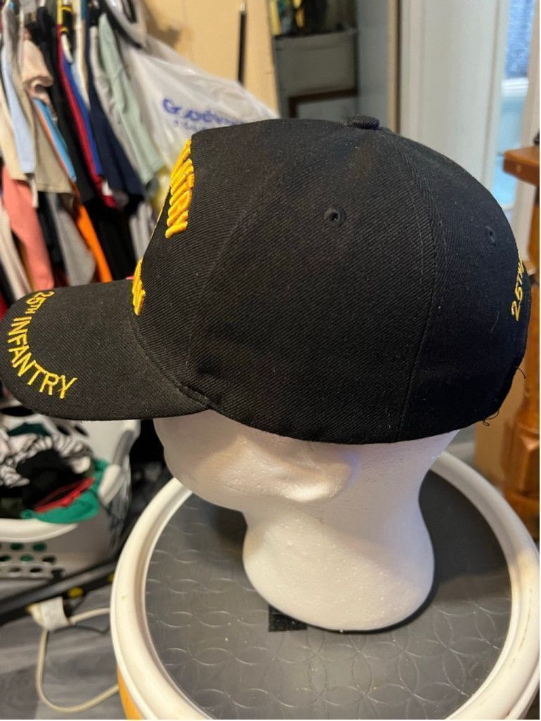 The Unbranded Brand Men's Unbranded 25th Infantry Division Black Yellow pink Hat Size ONE SIZE - 2 Thumbnail
