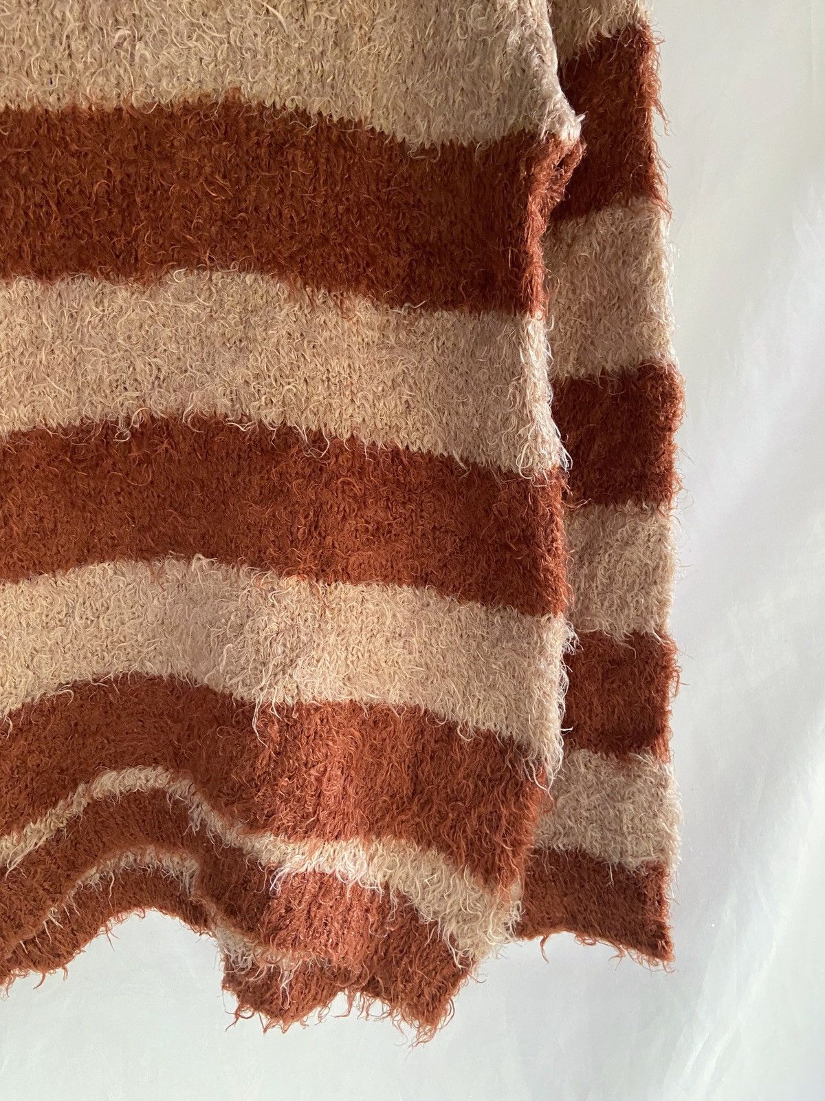 Yasuyuki Ishii OZOC STRIPED KURT COBAIN GRUNGE STYLE KNIT Size US L / EU 52-54 / 3 - 4 Thumbnail