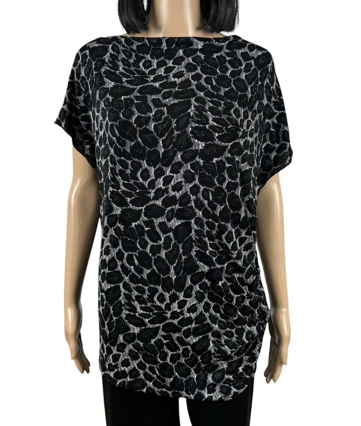 Armani Collezioni Armani Collezioni Printed Blouse Embroidered Short Sleeve Size XL / US 12-14 / IT 48-50 - 2 Thumbnail