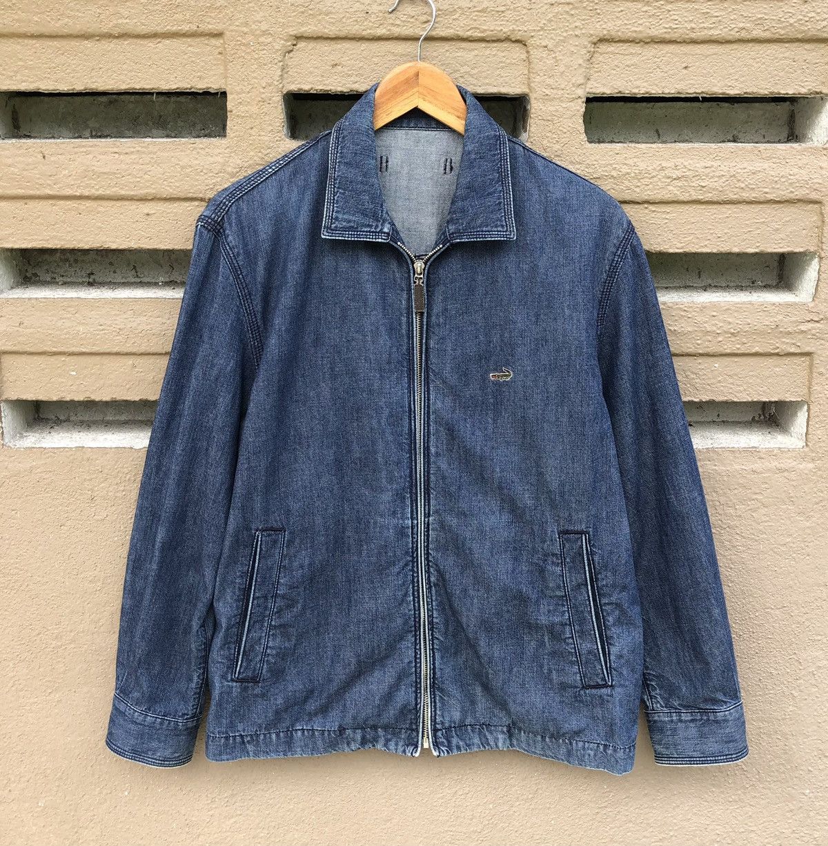Vintage Vintage Crocodile Denim Zipper Jacket Size US M / EU 48-50 / 2 - 1 Thumbnail