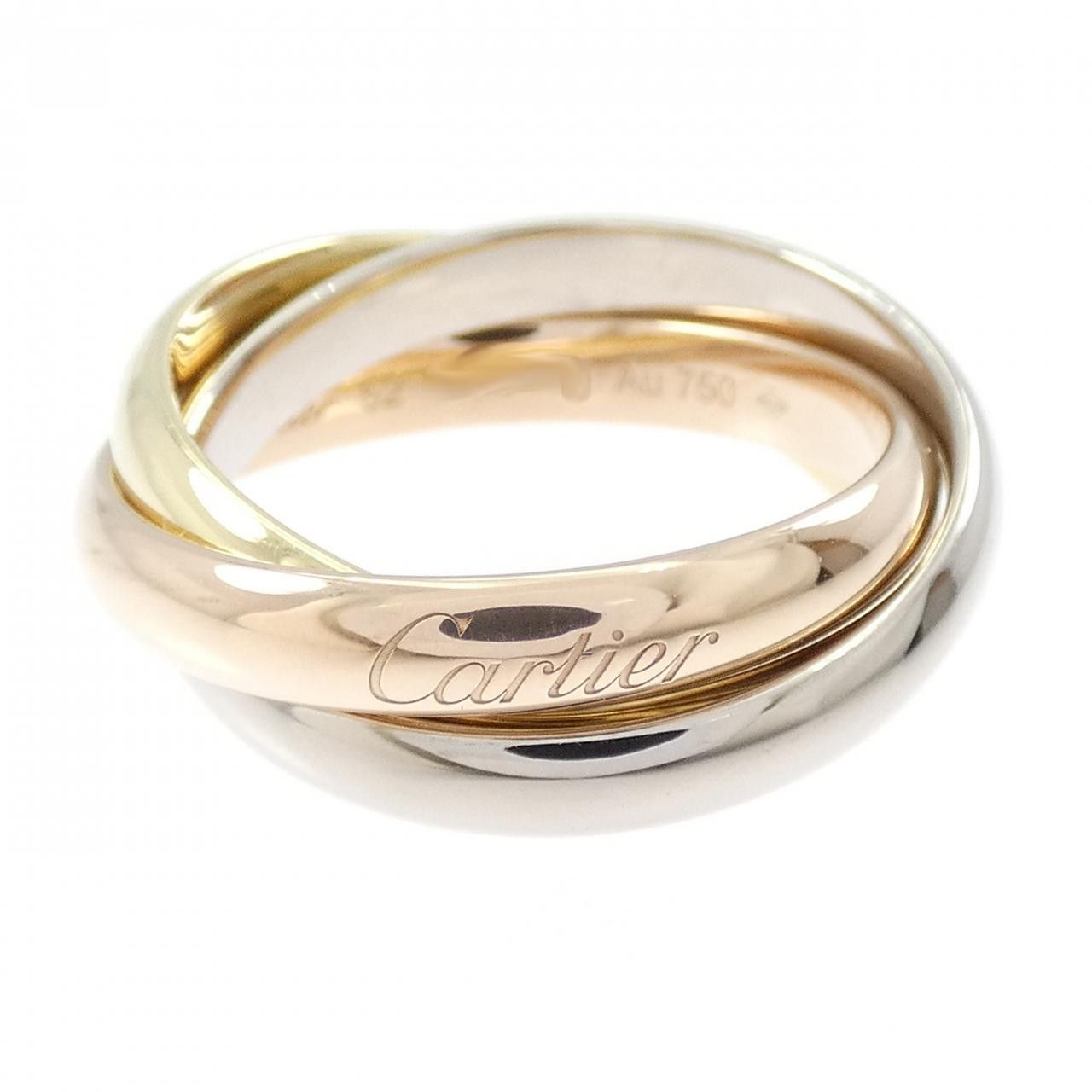 Cartier Cartier Cartier Trinity Au750 Ring Size 52 Precious Metal Ring B4234200 DUTY FREE for USA Size ONE SIZE - 1 Thumbnail