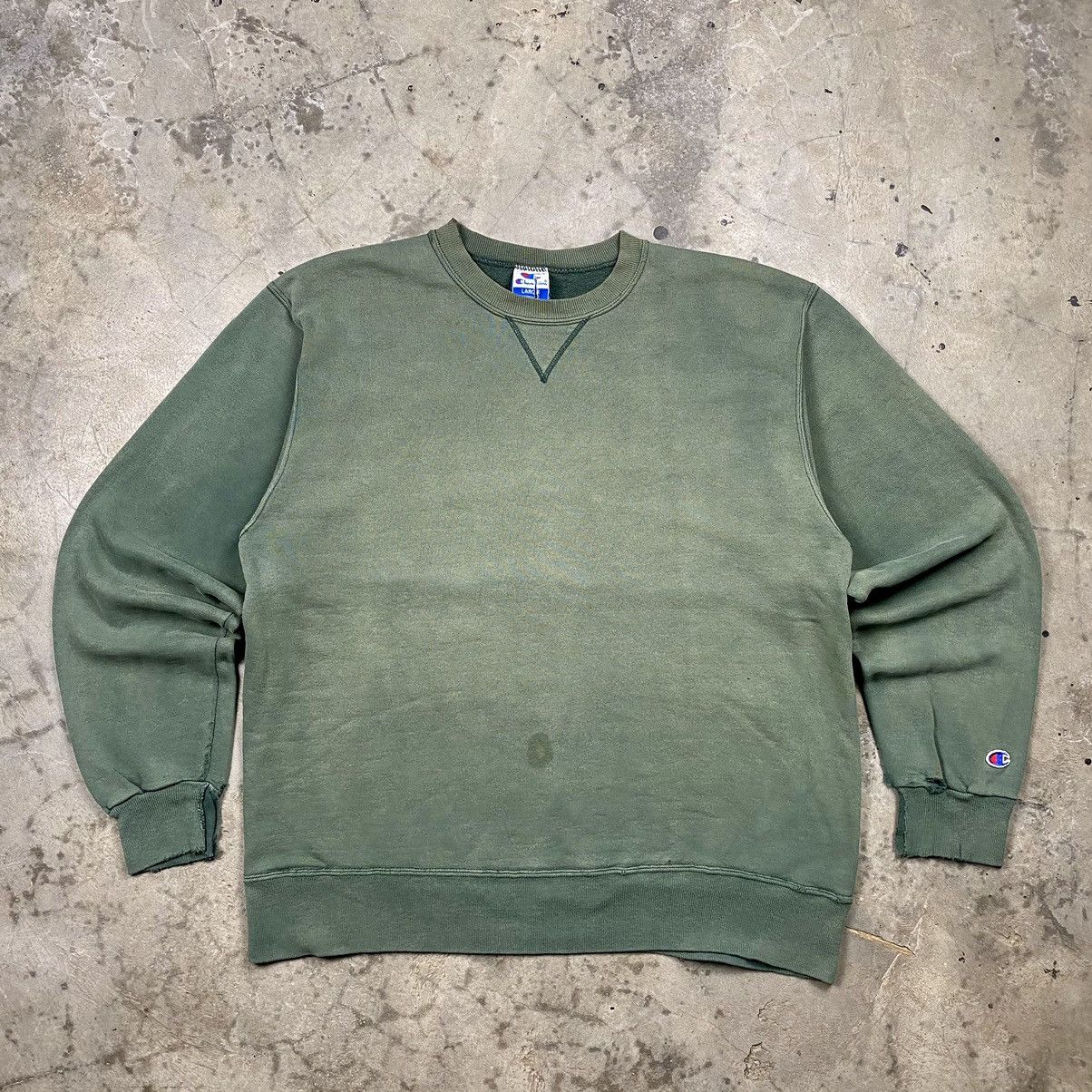Champion 90s Champion Sunfaded Army Boxy Crewneck Size US L / EU 52-54 / 3 - 1 Thumbnail