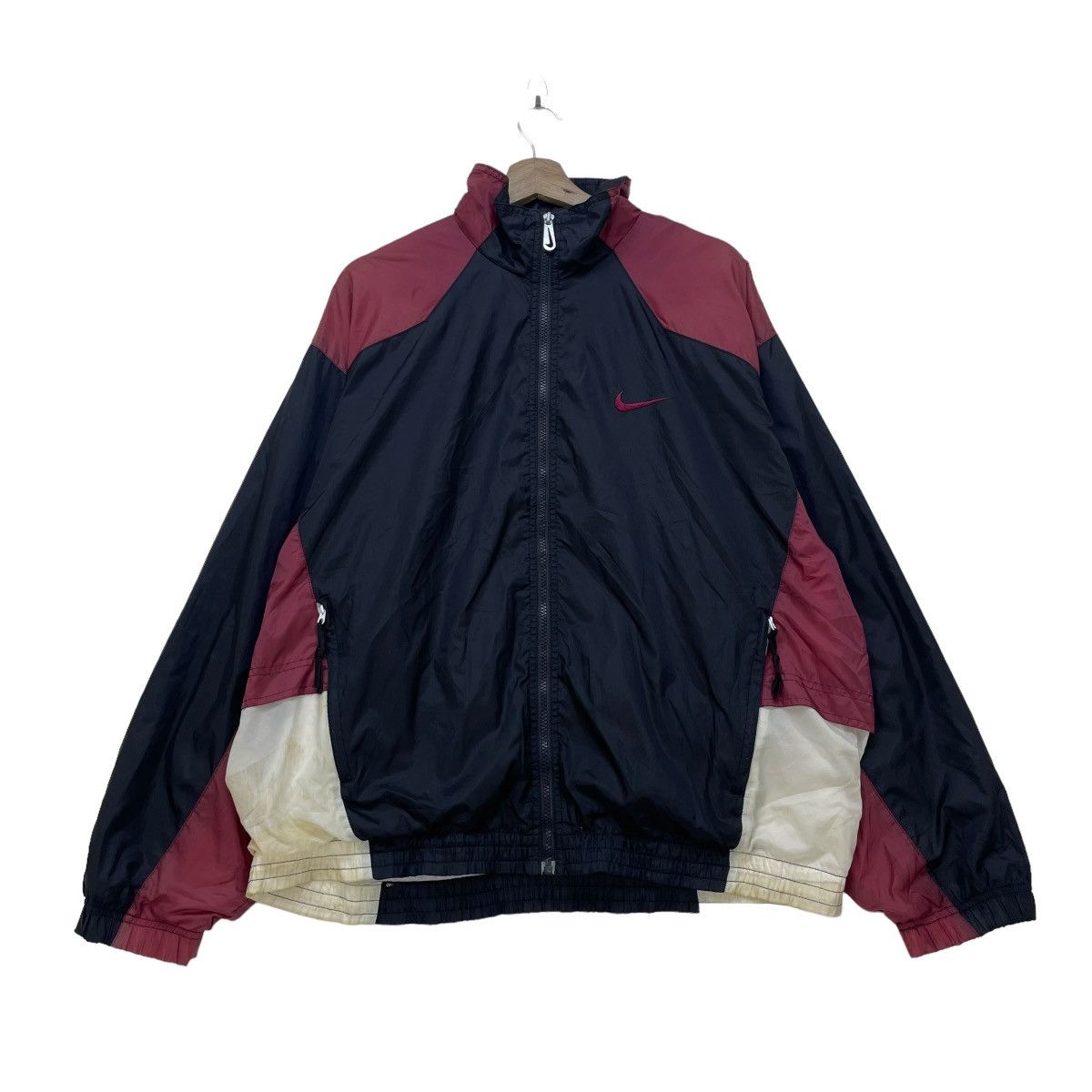Nike 🔥Vintage Nike Center Logo Swoosh Rear Light Jacket Size US M / EU 48-50 / 2 - 1 Thumbnail