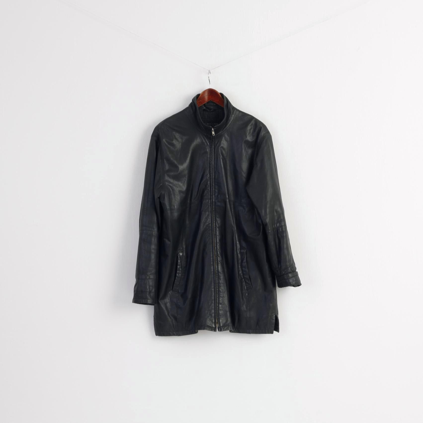 Vintage Julia S. Roma Women 42 L Jacket Vintage Black 7791 Size L / US 10 / IT 46 - 2 Thumbnail