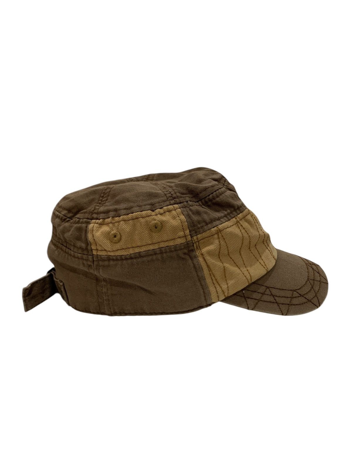 If Six Was Nine 2000s Japanese Brand Military Patch Work Cadet Hat Size ONE SIZE - 3 Thumbnail