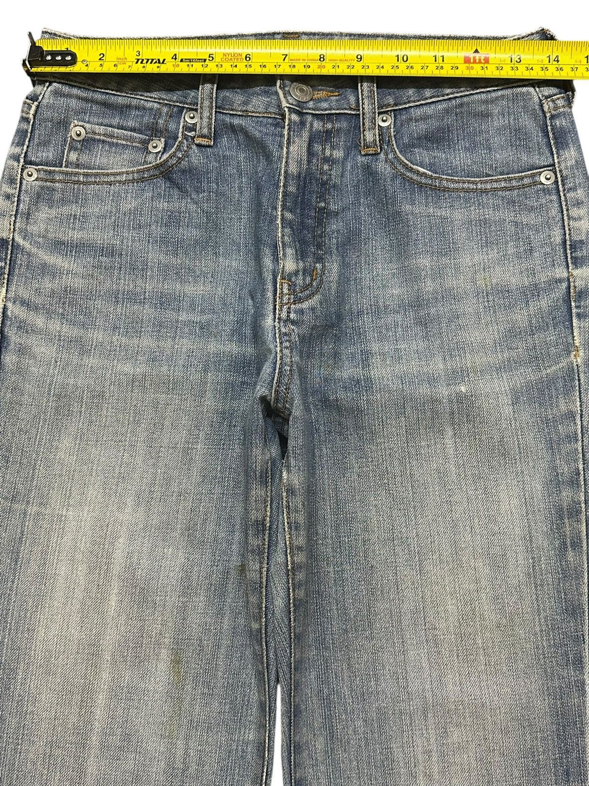 Uniqlo Vintage Japanese Uniqlo Faded Wash Whisker Wide Leg Flare Size US 27 - 11 Thumbnail
