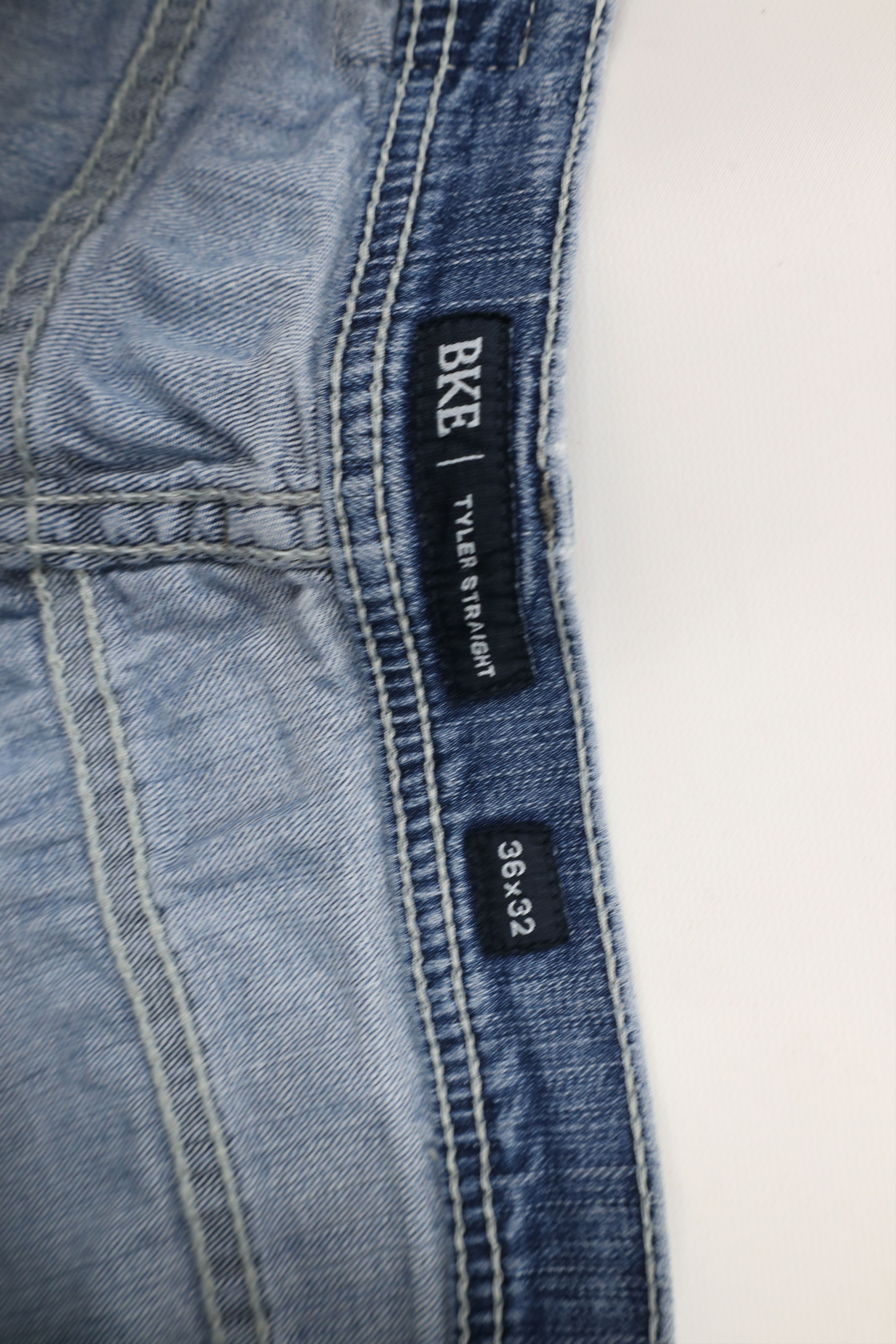 Vintage Buckle BKE Thick Stitch Tyler Straight Leg Denim Jeans Blue Size US 36 / EU 52 - 10 Thumbnail