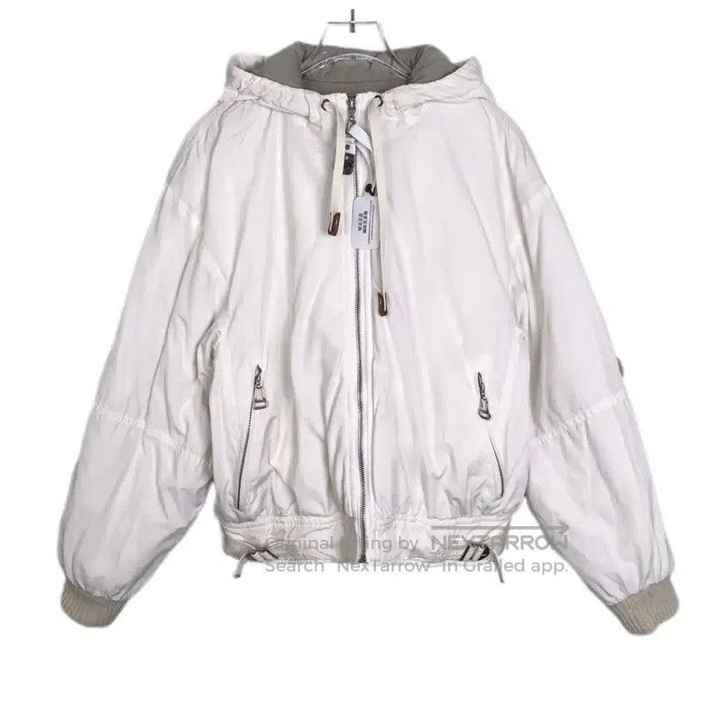 Louis Vuitton Louis Vuitton White Cotton Down Jacket for Women . Size XXS / US 00 / IT 34 - 1 Thumbnail