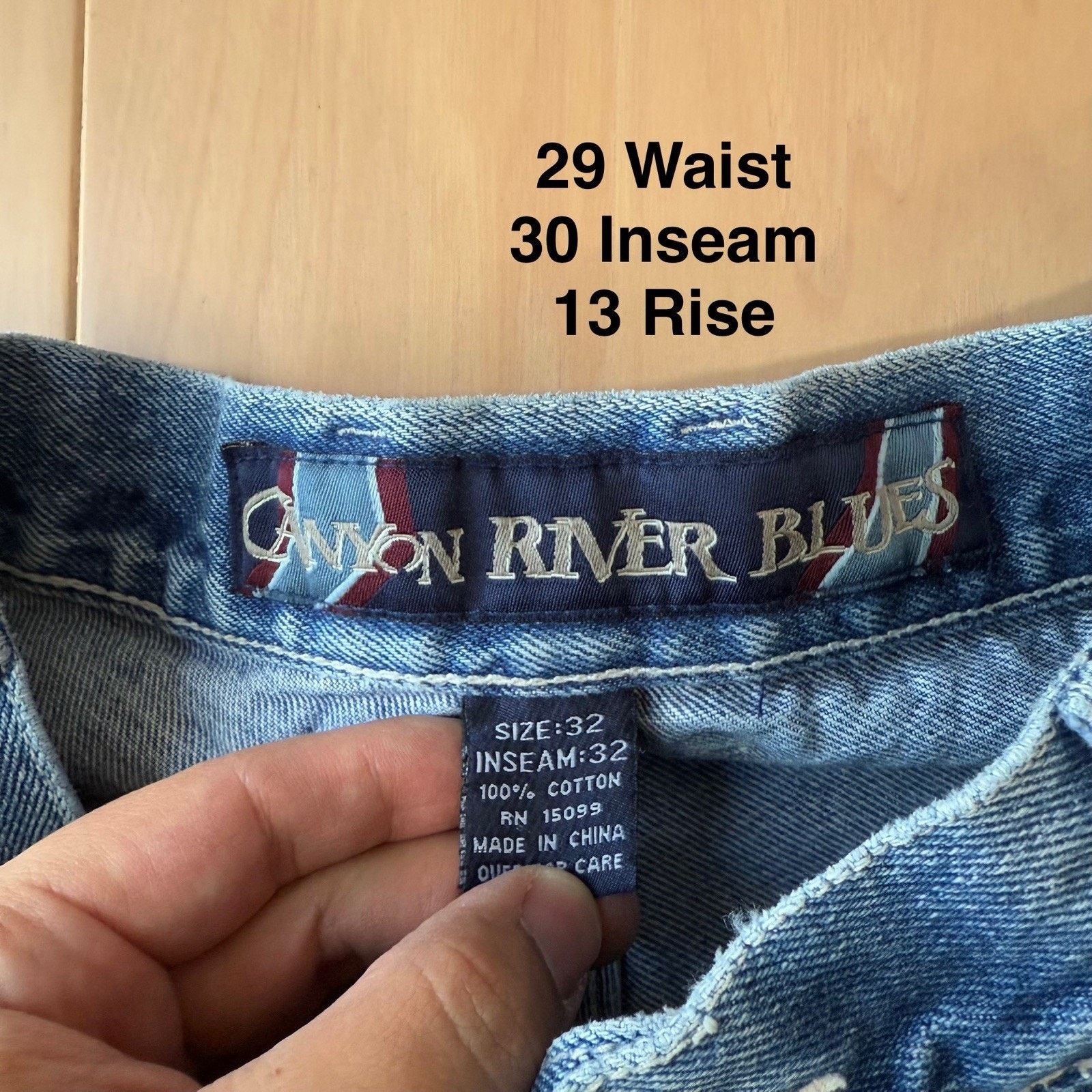 Vintage Vintage Canyon River Blues Jeans 29 Blue 90s Baggy Denim Size US 29 - 5 Thumbnail