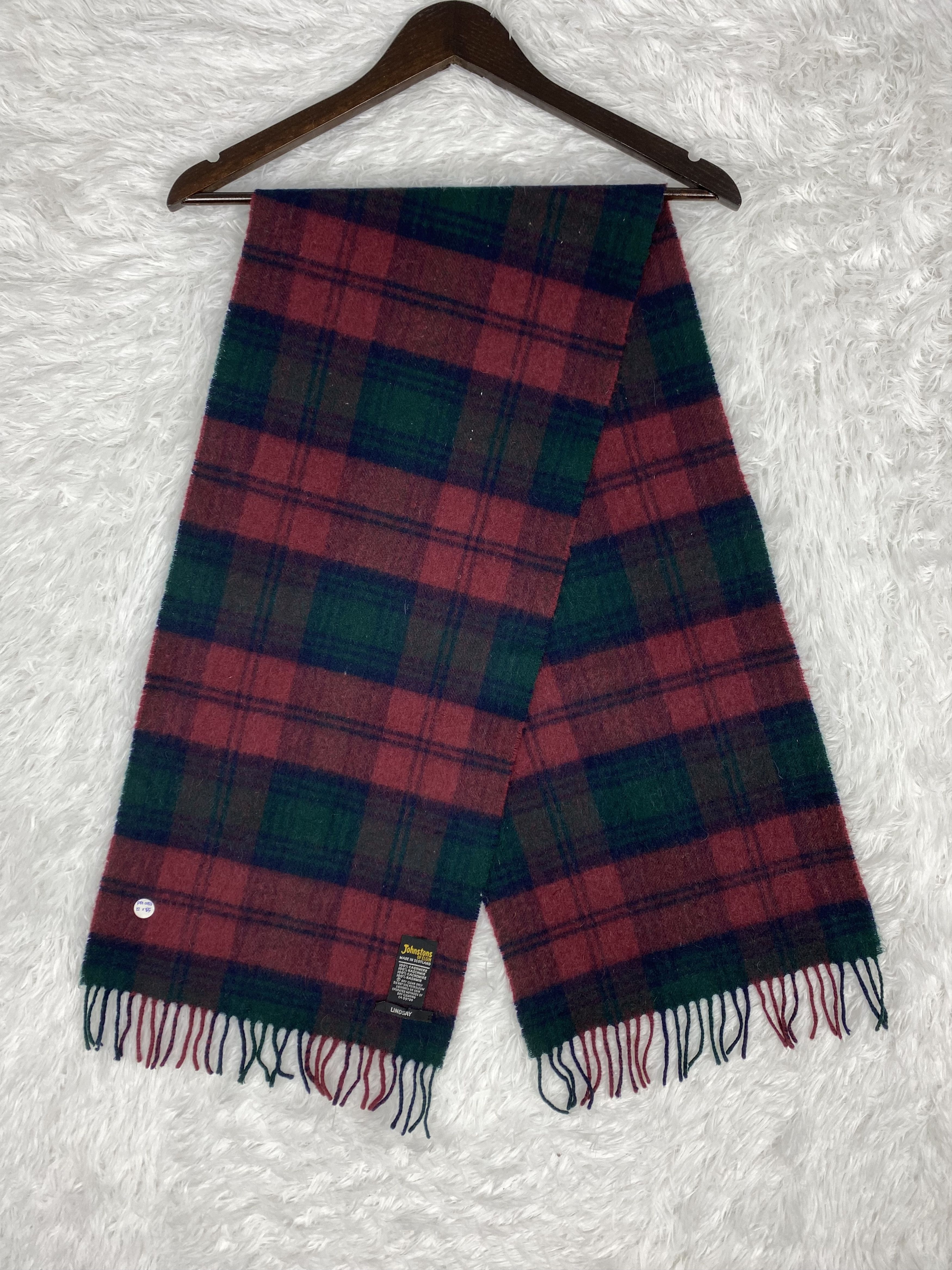 Johnstons Of Elgin Vintage Johnstons of Elgin Scarf / Muffler Neckwear PM0053 Size ONE SIZE - 1 Thumbnail