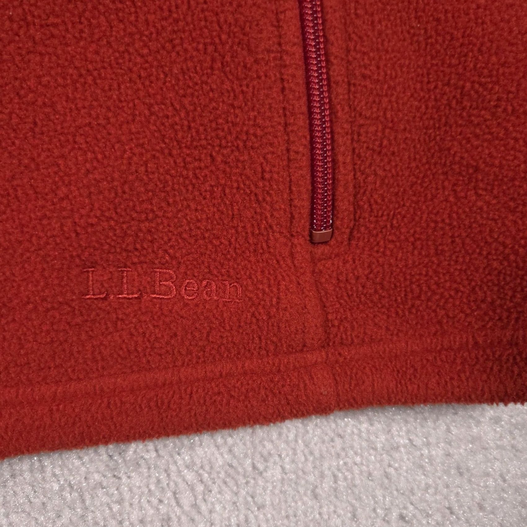 Vintage L.L. Bean Vest Womens Large Orange Fleece Full Zip Pockets Outdoor Hiking Warm Size L / US 10 / IT 46 - 5 Thumbnail