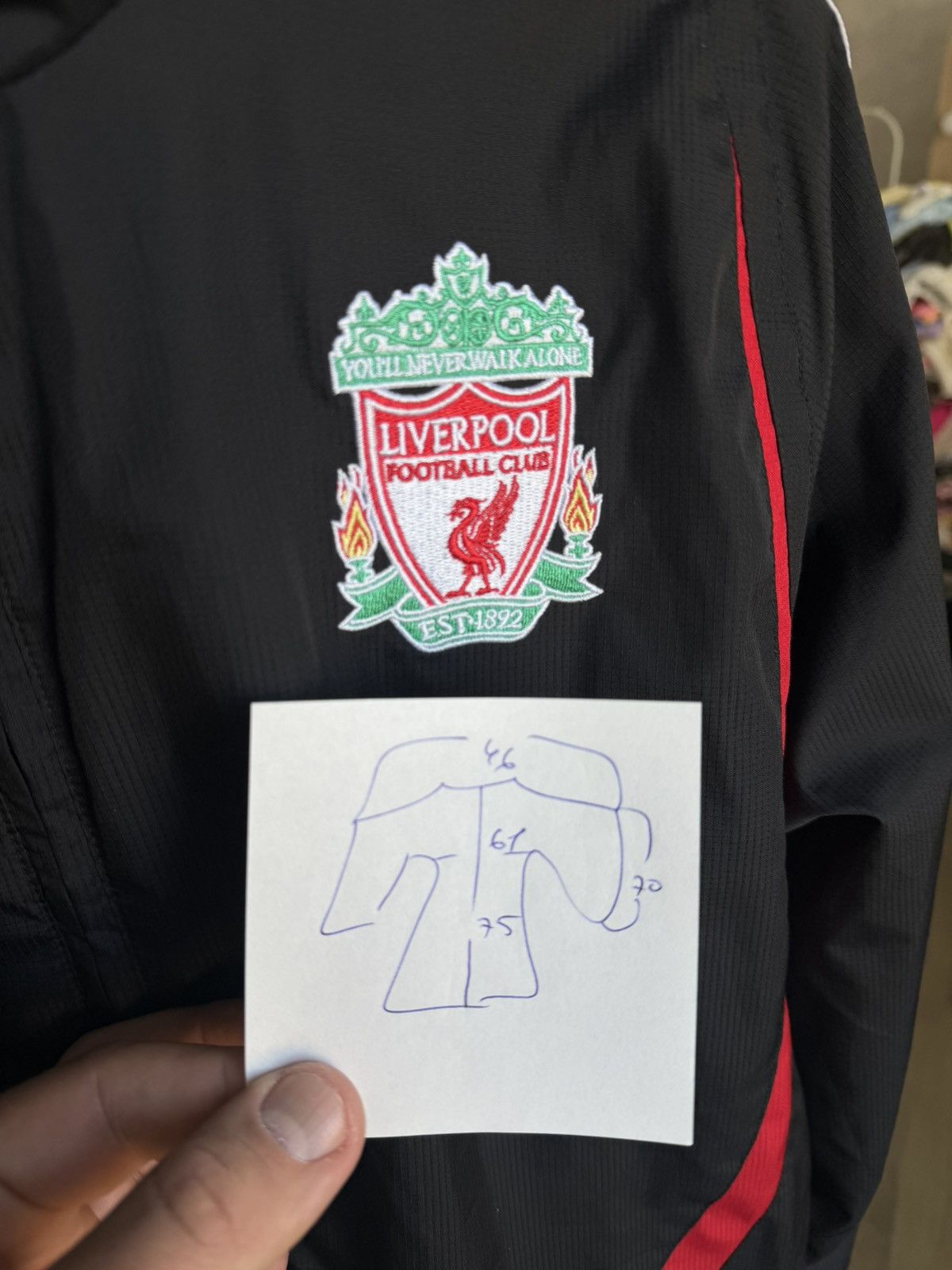 Adidas Vintage Adidas Jacket LIVERPOOL FOOTBALL SOCCER TRAINING L Size US L / EU 52-54 / 3 - 8 Thumbnail