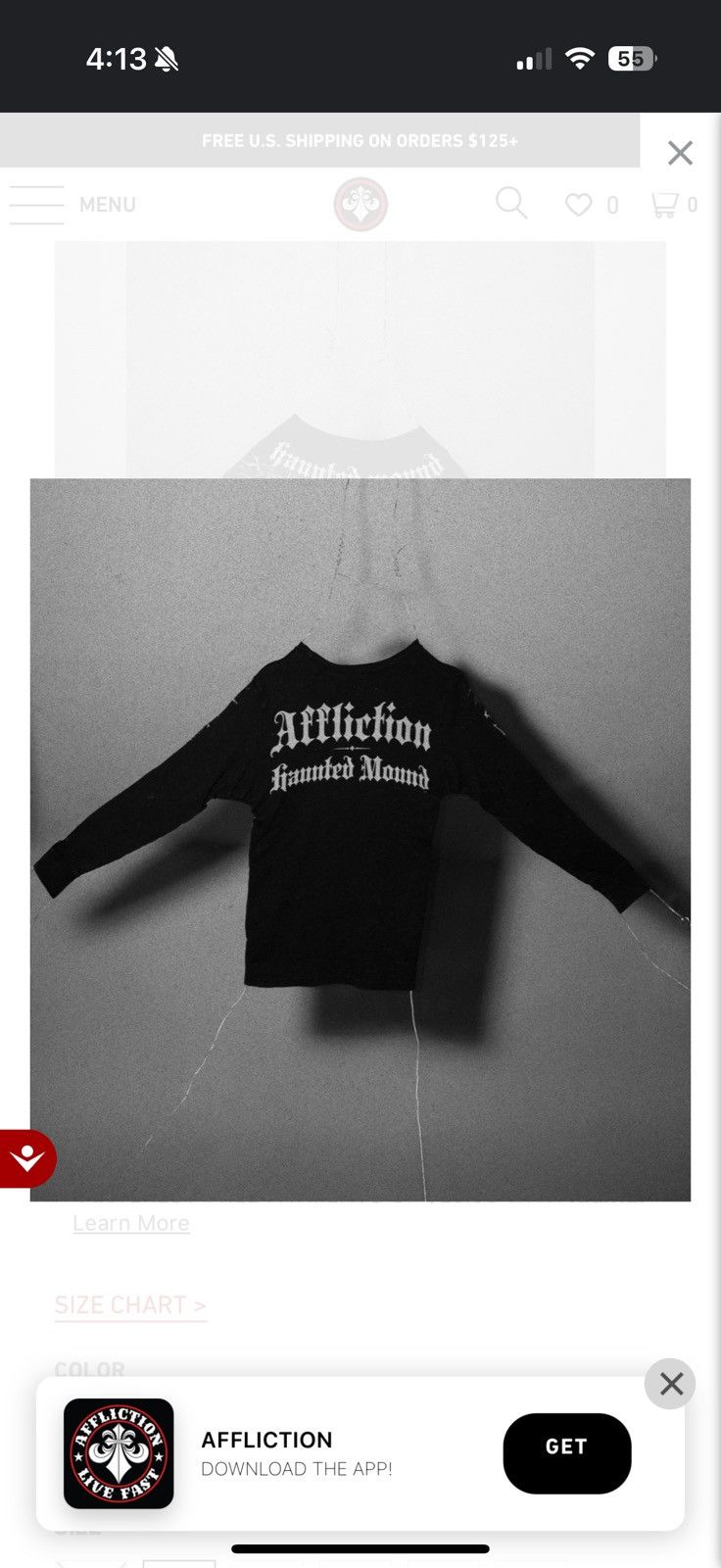 Affliction × Haunted Mound Affliction x Haunted Mound Harold Longsleeve Size US L / EU 52-54 / 3 - 2 Thumbnail