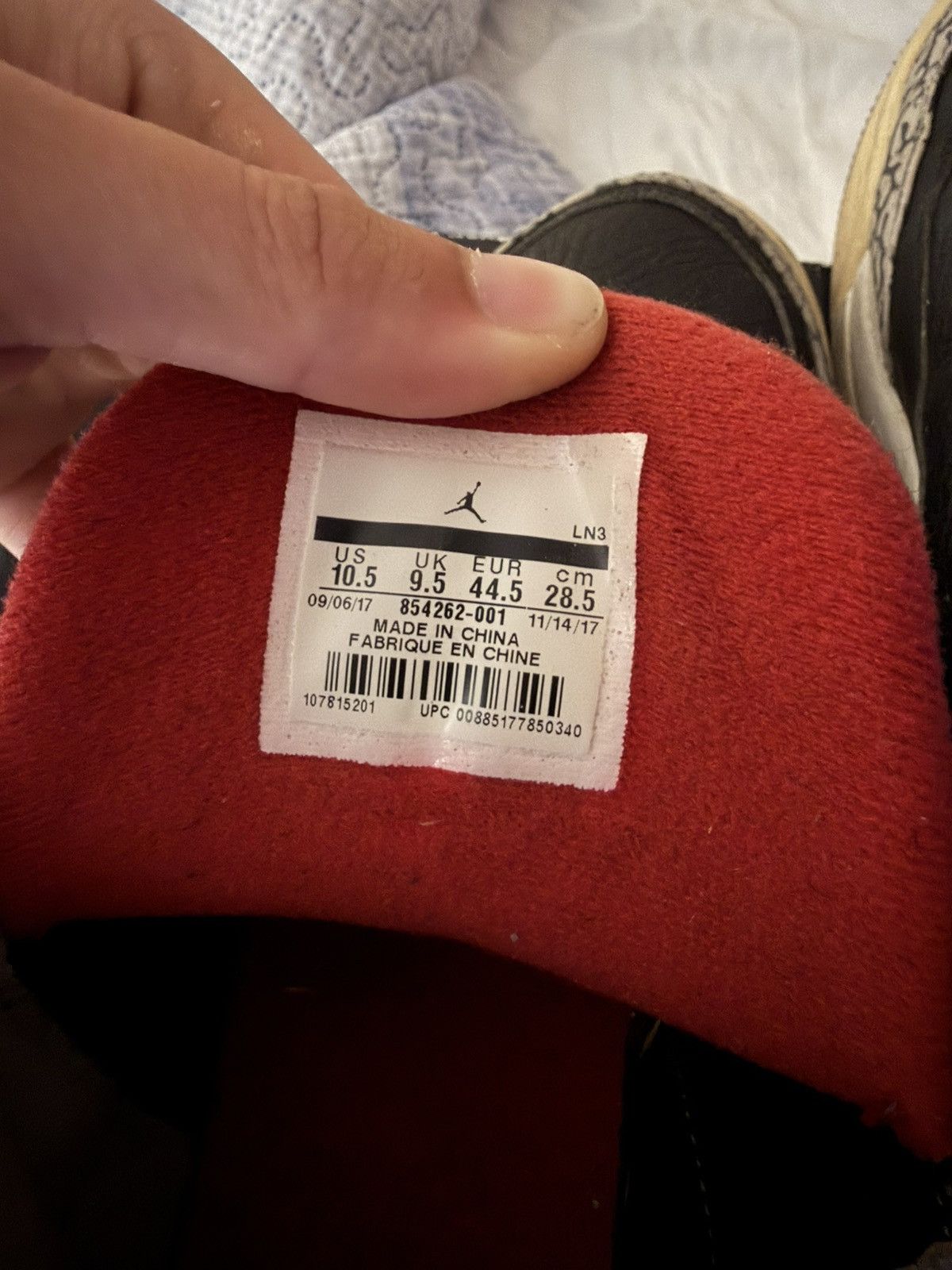 Jordan Brand Black Cement 3s 2018 Size US 10.5 / EU 43-44 - 6 Thumbnail
