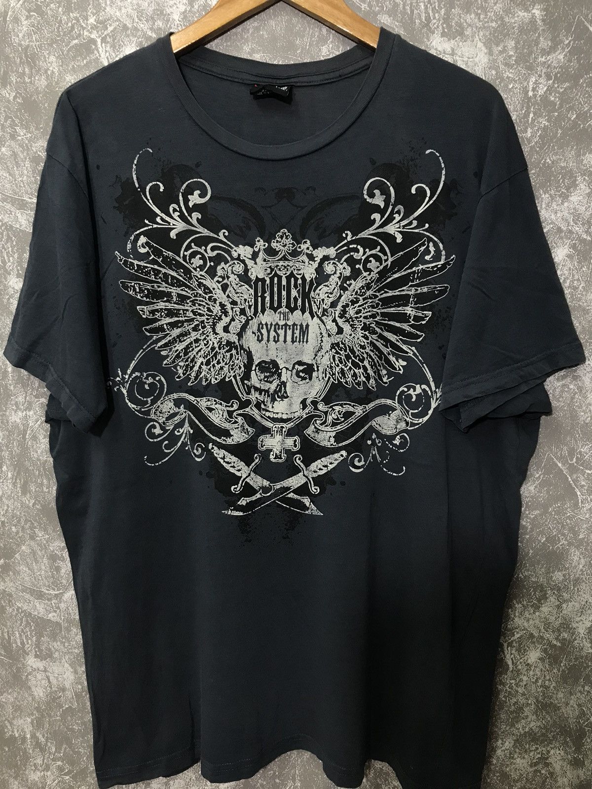 Affliction × Ed Hardy × Southpole Affliction Skull Wing Y2K Graphic Tee Size US XL / EU 56 / 4 - 1 Thumbnail