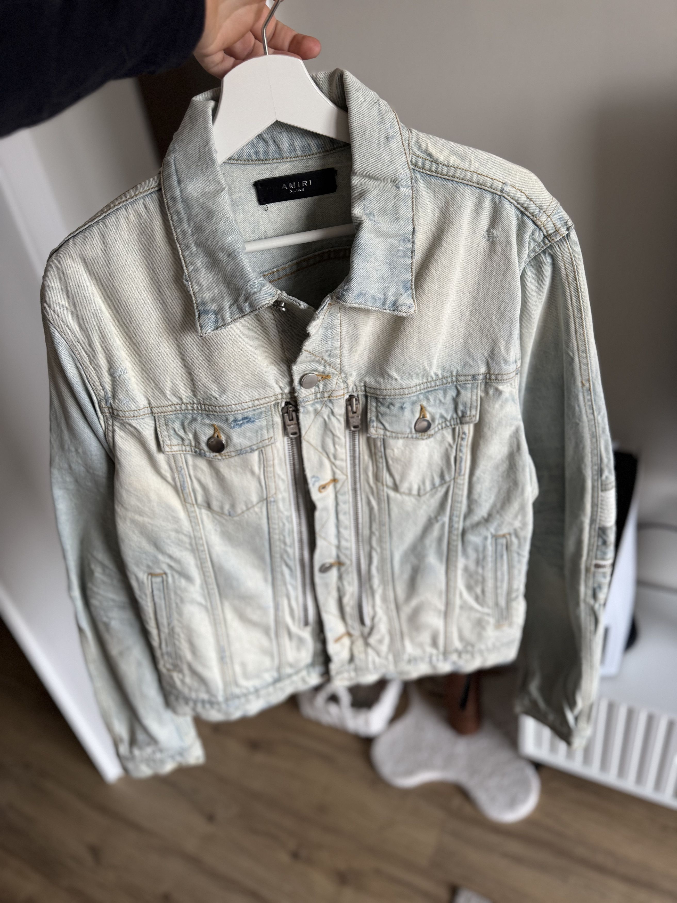 Amiri Amiri Biker Jeans jacket Size US XL / EU 56 / 4 - 9 Thumbnail