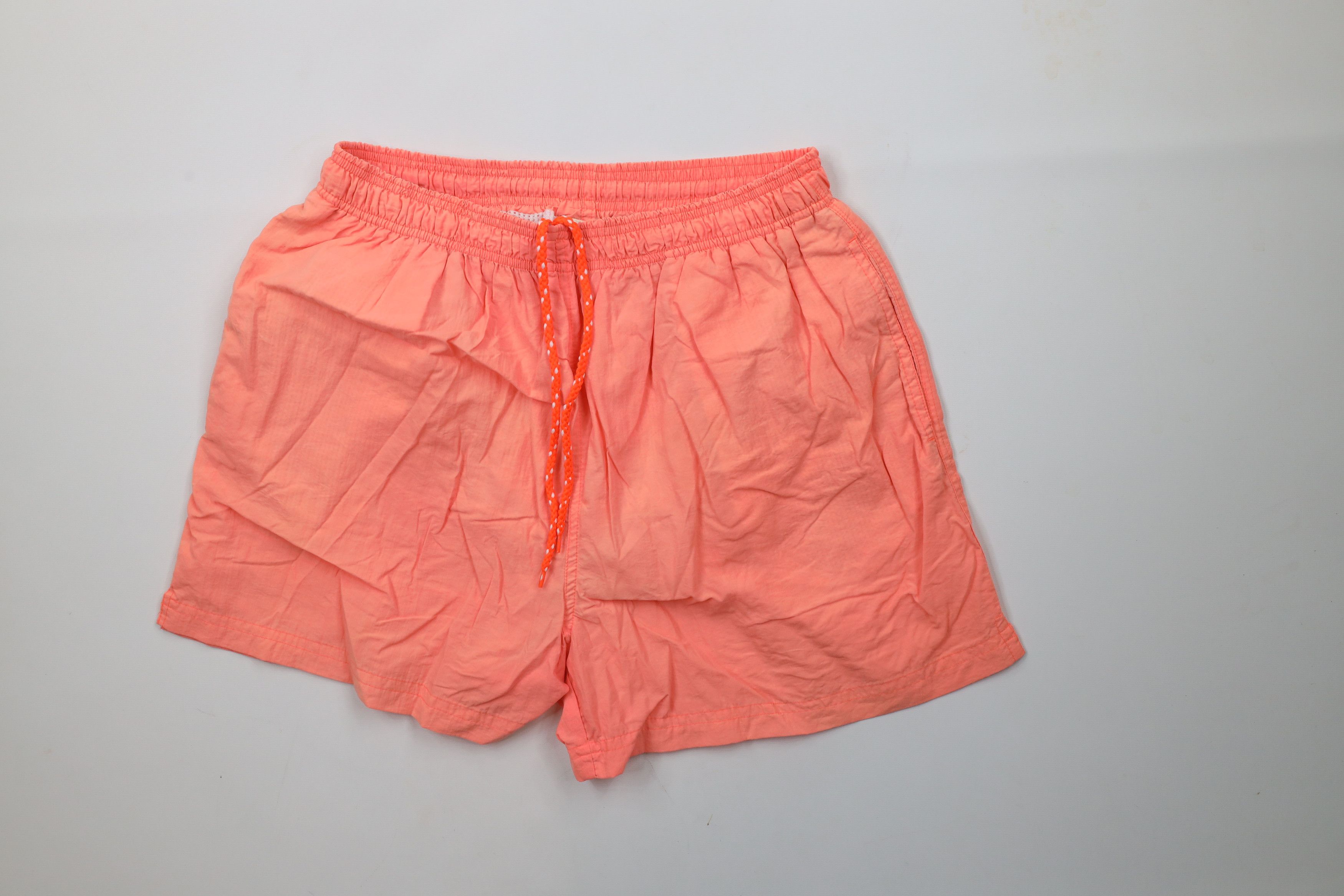 Vintage Vintage 90s Streetwear Above Knee Shorts Swim Trunks Pink Size US 36 / EU 52 - 1 Thumbnail