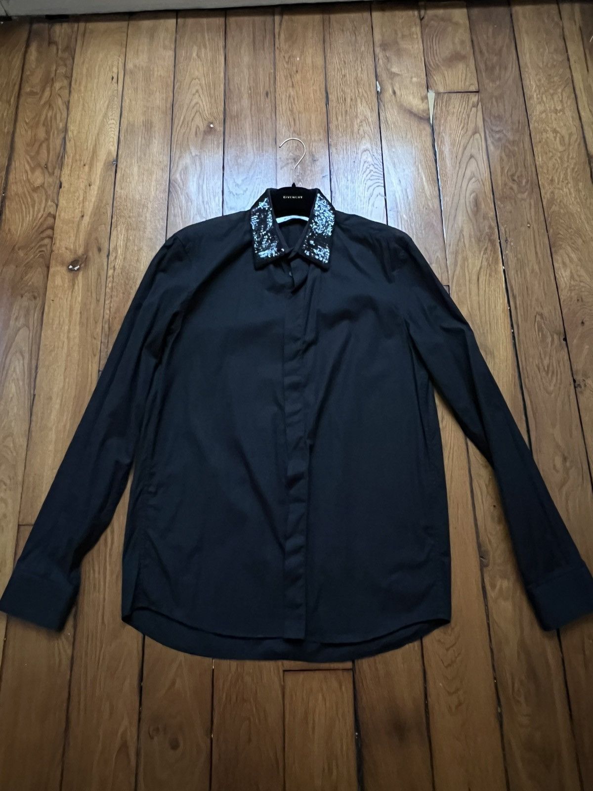 Givenchy Givenchy Sequins Black Shirt Size US XS / EU 42 / 0 - 1 Thumbnail