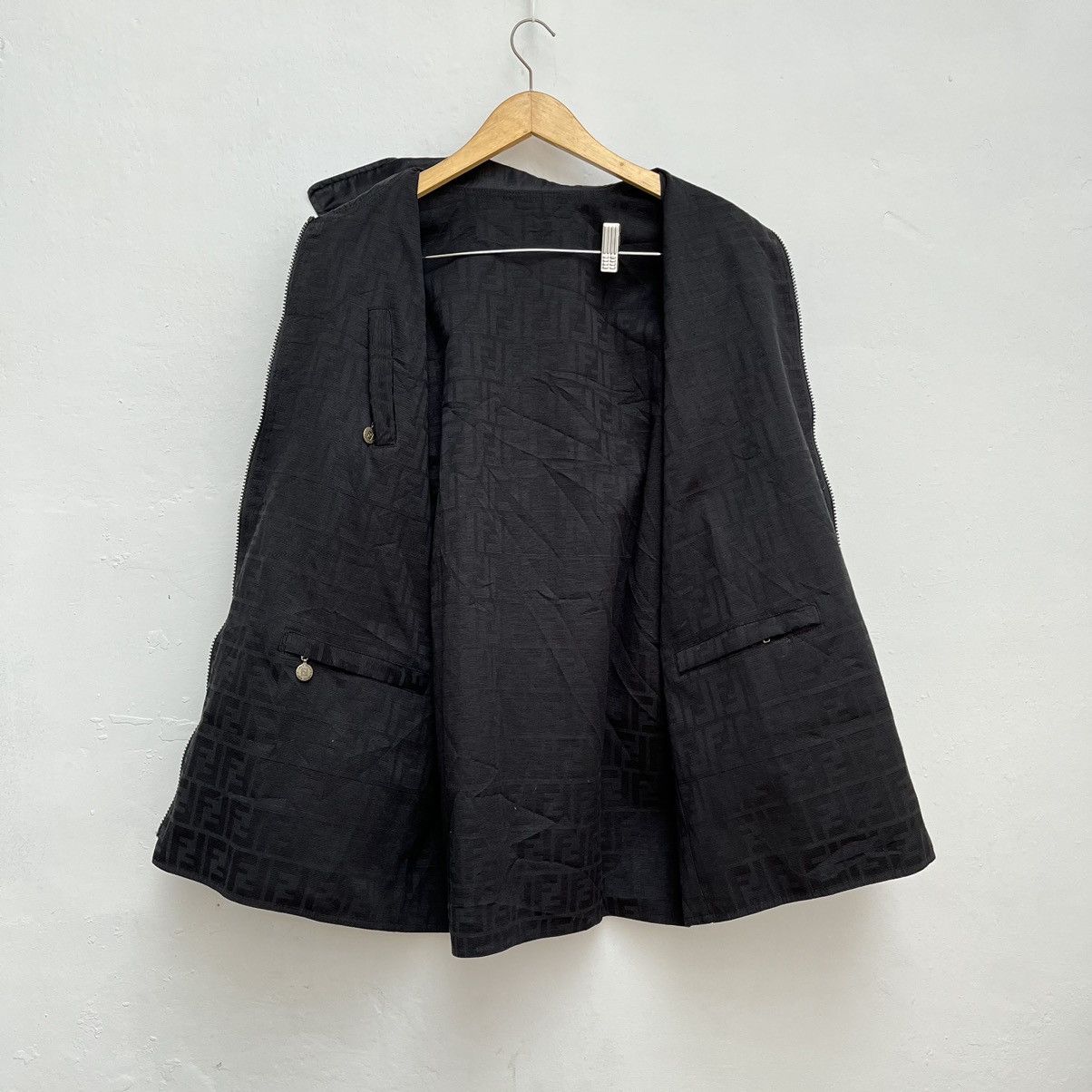 Fendi × Vintage Authentics Vintage Luxury Jackets Fendi Monogram Reversible Size US L / EU 52-54 / 3 - 8 Thumbnail