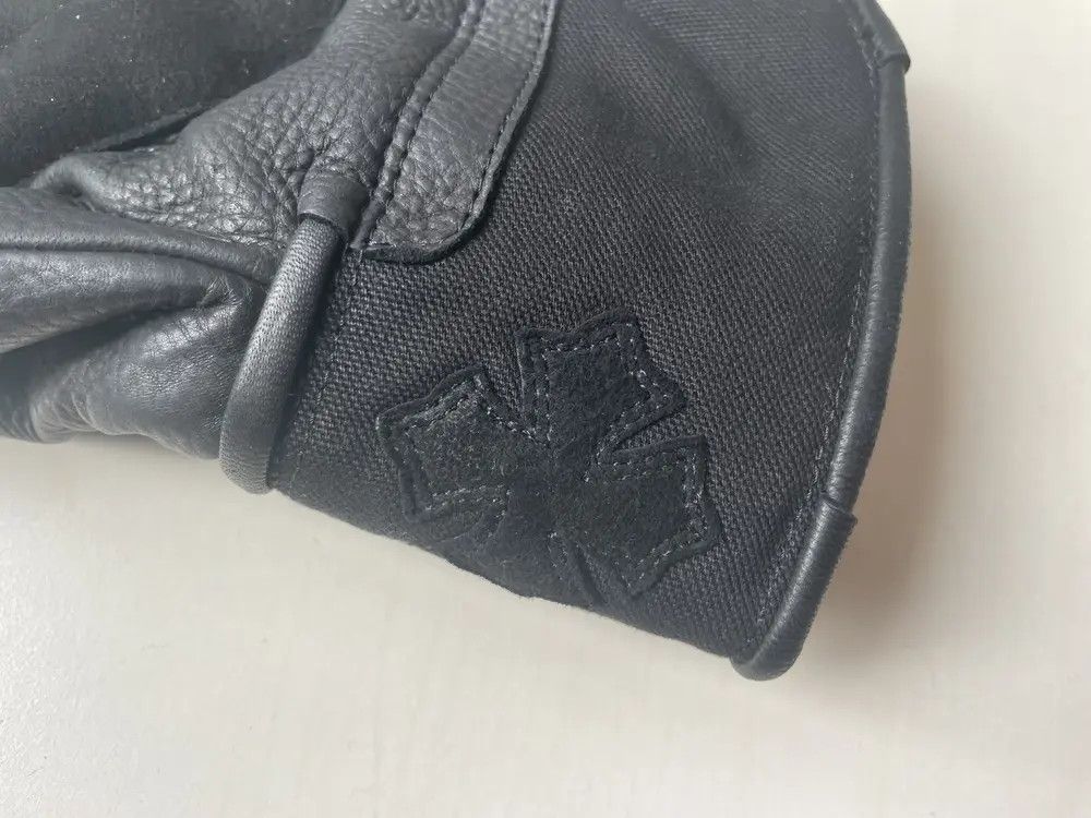 Chrome Hearts Chrome Hearts Silver Button Suede Cross Motorcycle Gloves Size ONE SIZE - 4 Thumbnail