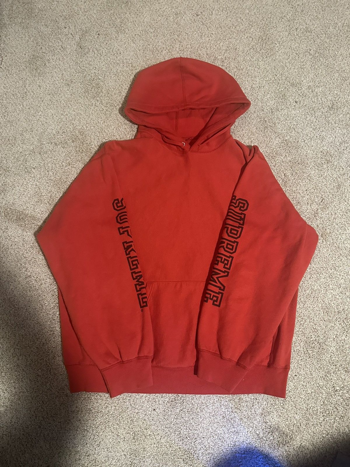 Supreme Supreme Collegiate Sleeve Hoodie Size US L / EU 52-54 / 3 - 1 Thumbnail