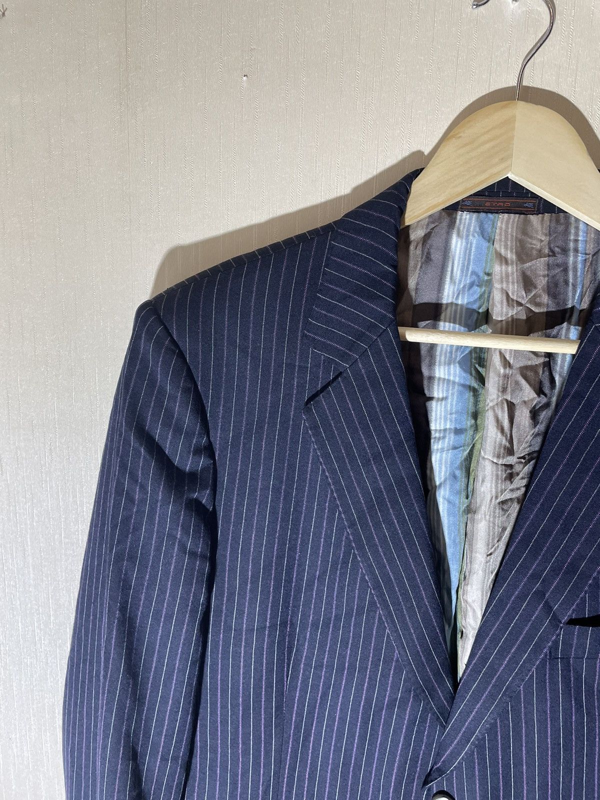 Designer × Etro Etro Vintage Wool Blazer Size 54R - 3 Thumbnail