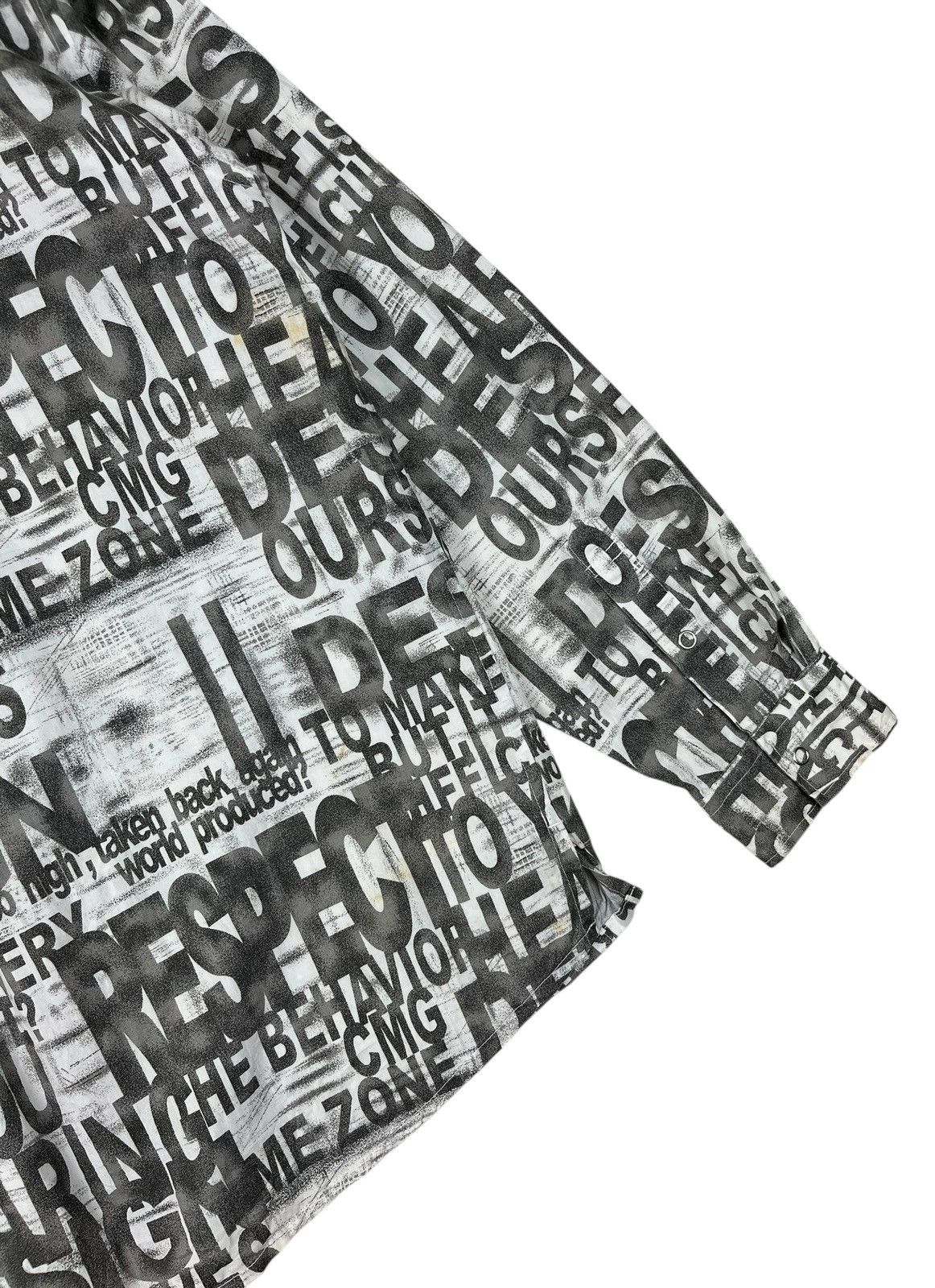 Hysteric Glamour × Japanese Brand Japanese Brand Commontage Poem Alloverprint Button Up Size US L / EU 52-54 / 3 - 12 Thumbnail