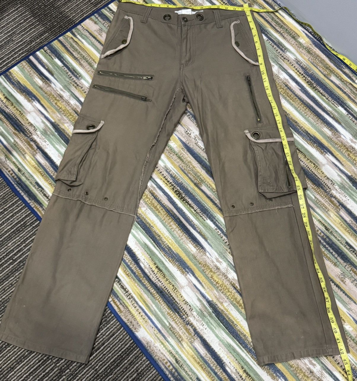 Japanese Brand × Seditionaries Clonedevgru Japanese Brand Cargo Plaid Loose Pants Size US 32 / EU 48 - 16 Thumbnail