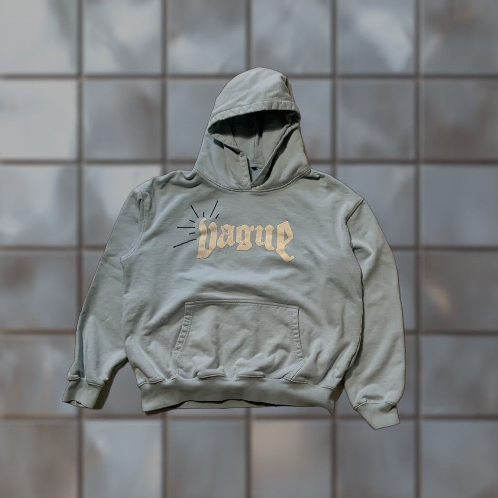 Vintage VINTAGE Vague Studios Hoodie Pullover Unisex Adults XL Light Blue Heavyweight 777 Angel Graphic Crewneck? Size US XL / EU 56 / 4 - 1 Thumbnail