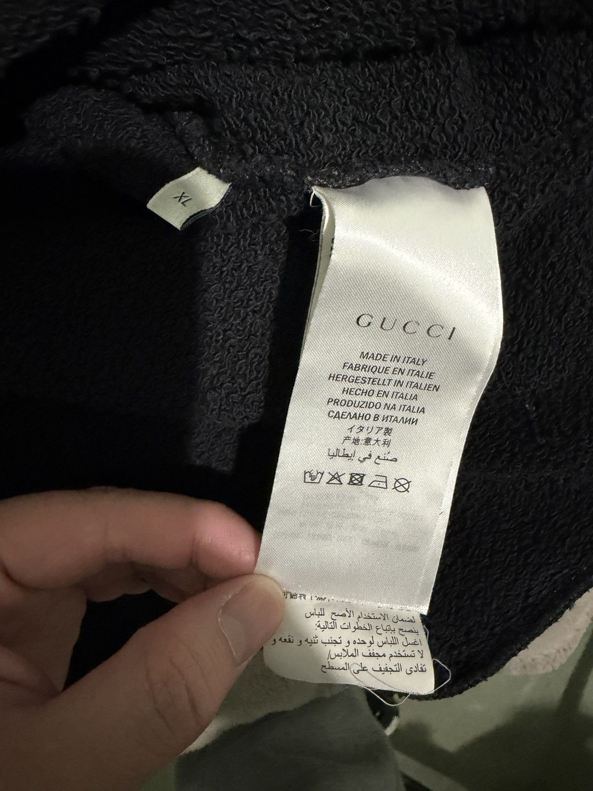 Gucci Gucci Interlocking-G Cotton Hoodie Black Size US XL / EU 56 / 4 - 8 Thumbnail