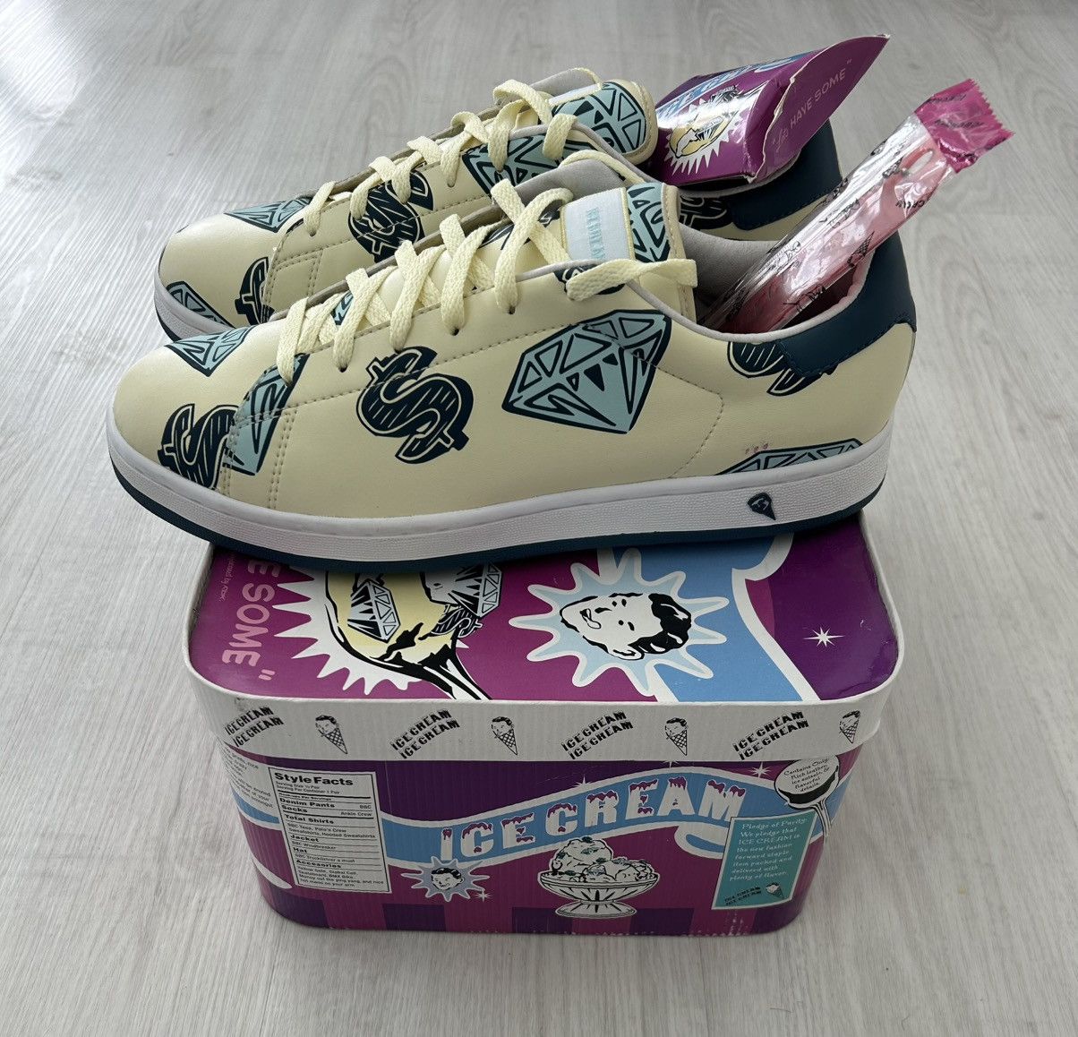 Icecream × Reebok VERY RARE OG REEBOK X BBC/ICE CREAM PRE PRODUCTION SAMPLE Size US 10.5 / EU 43-44 - 3 Thumbnail