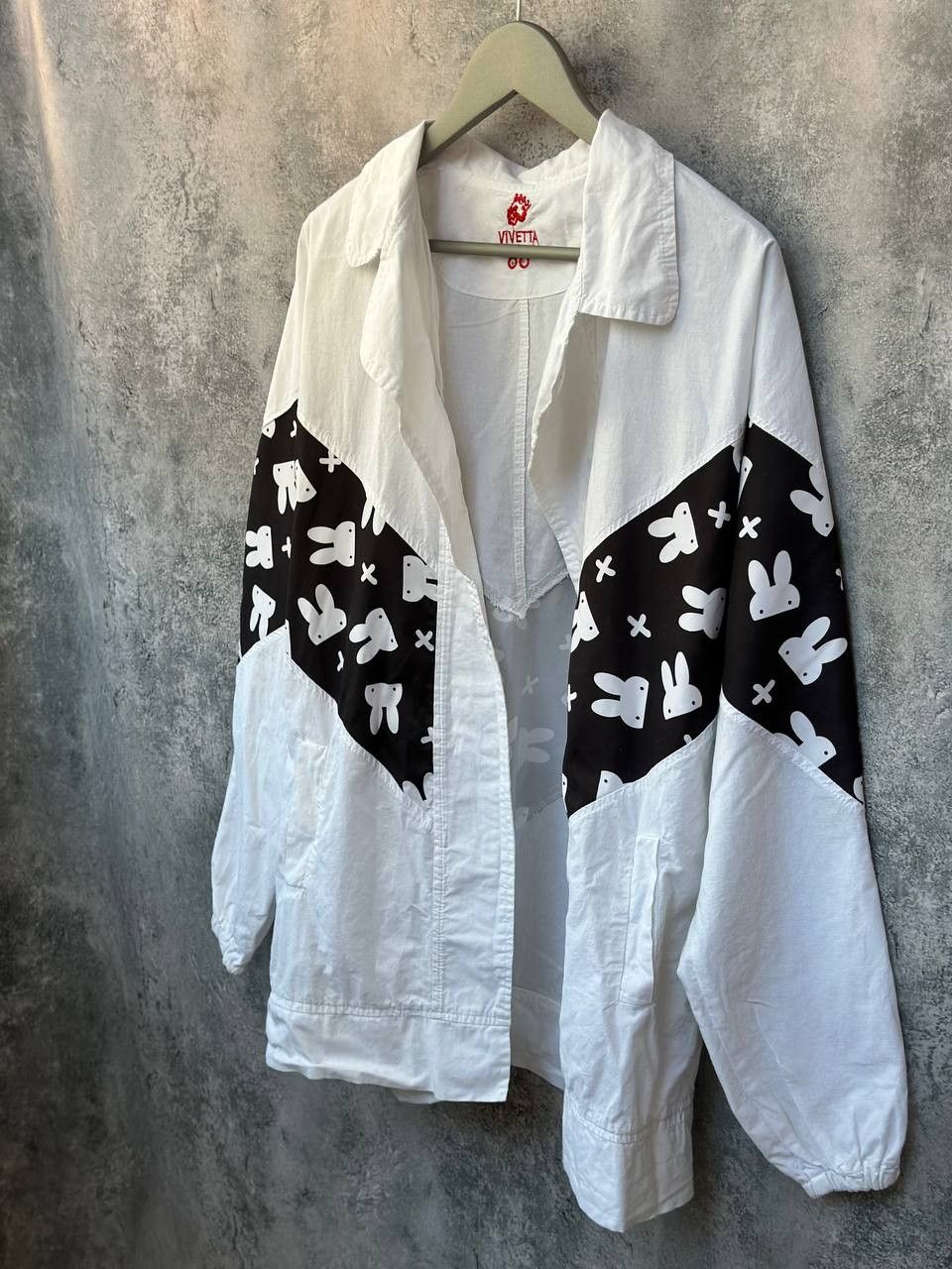 Other Vivetta Oversized Open-Front Shirt/Jacket Bunny Print Size ONE SIZE - 2 Thumbnail