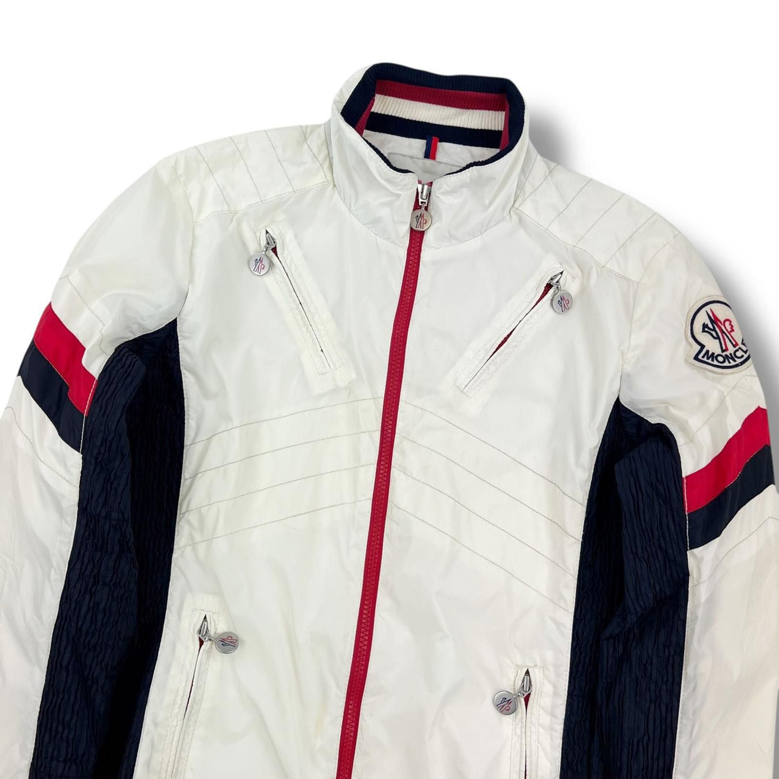 Moncler Moncler Womens White Biker Jacket Size M / US 6-8 / IT 42-44 - 1 Thumbnail