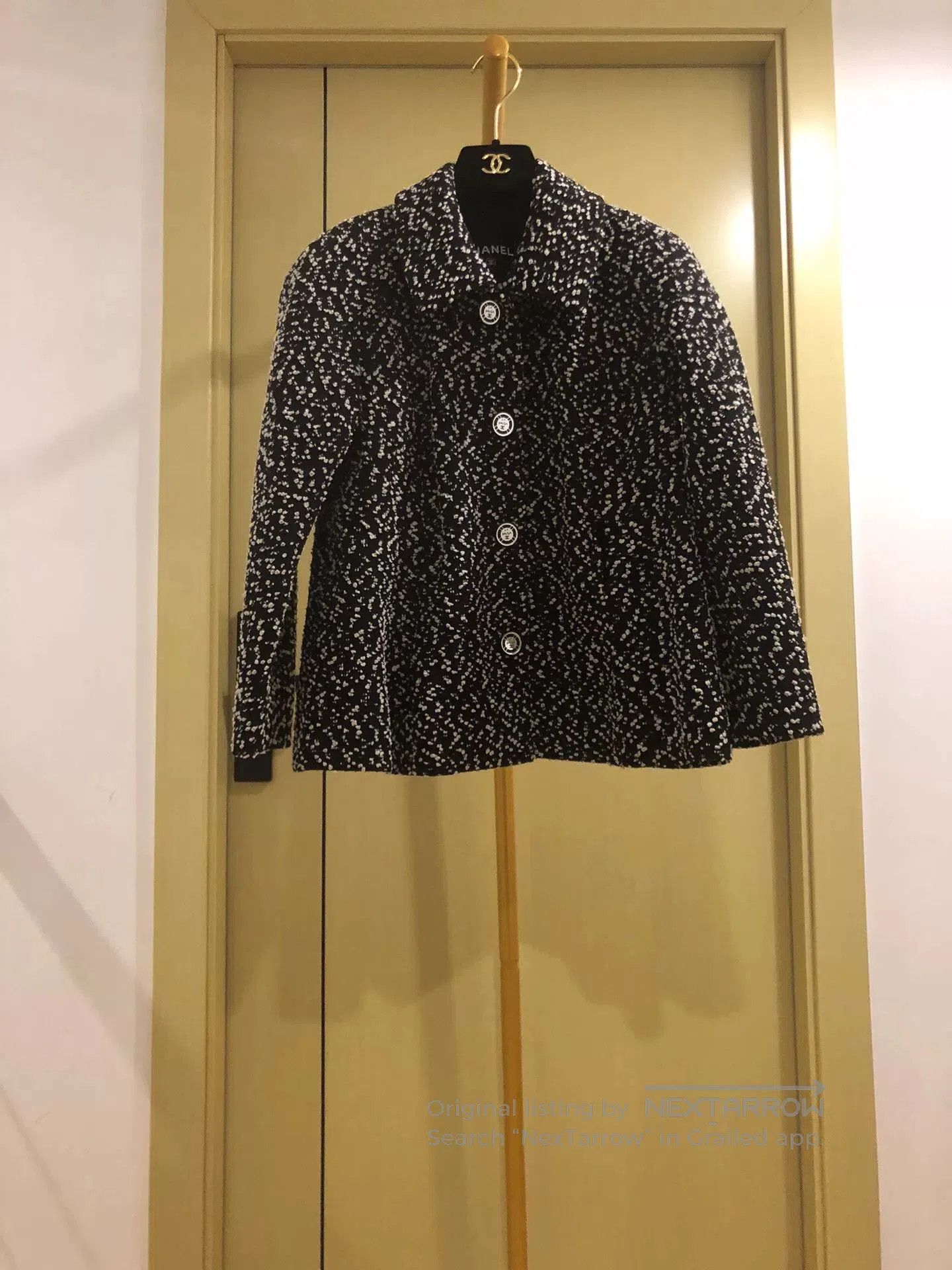 Chanel Black and White Tweed Jacket.