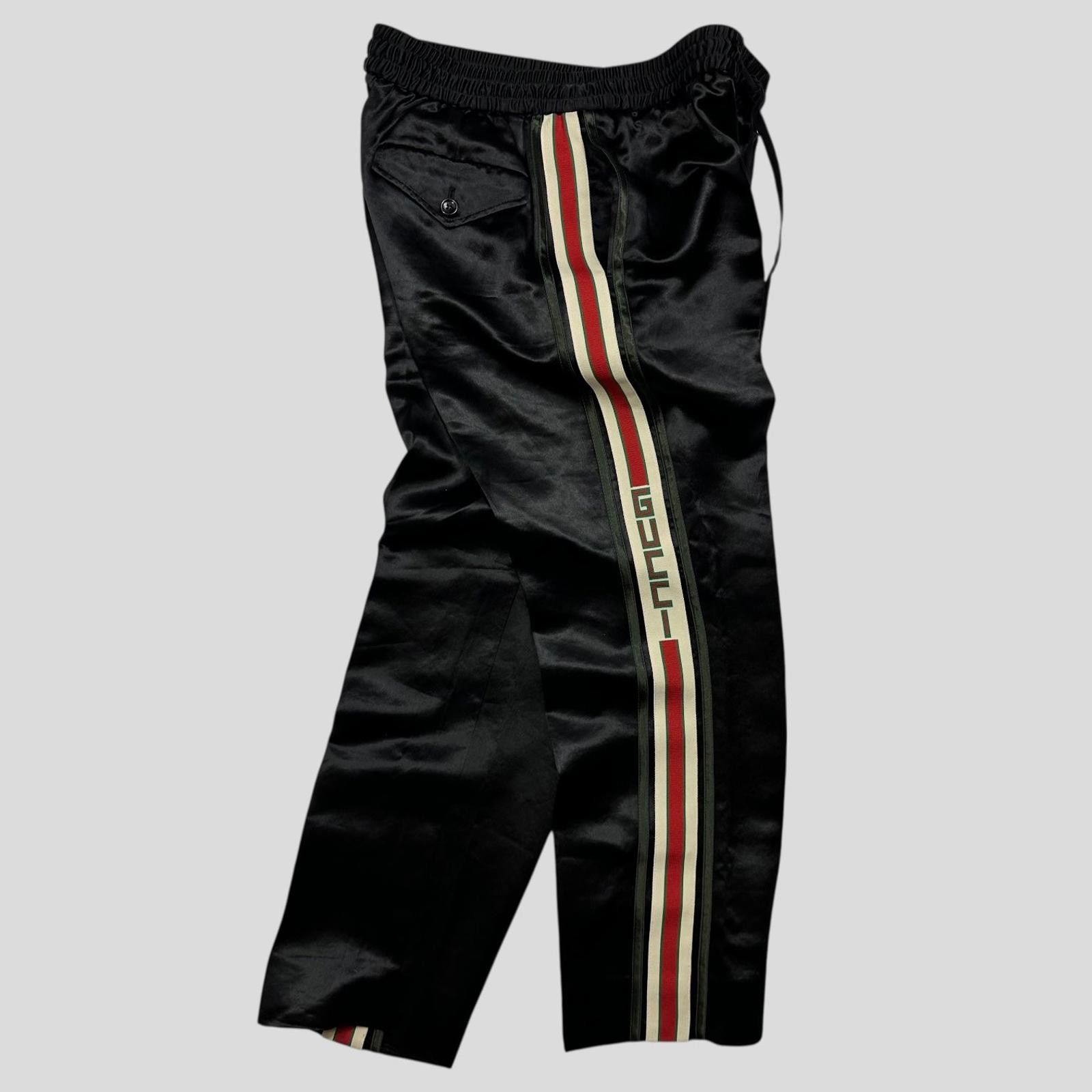 Gucci 2017 Striped Logo Acetate Tracksuit Trousers IT48 (M)