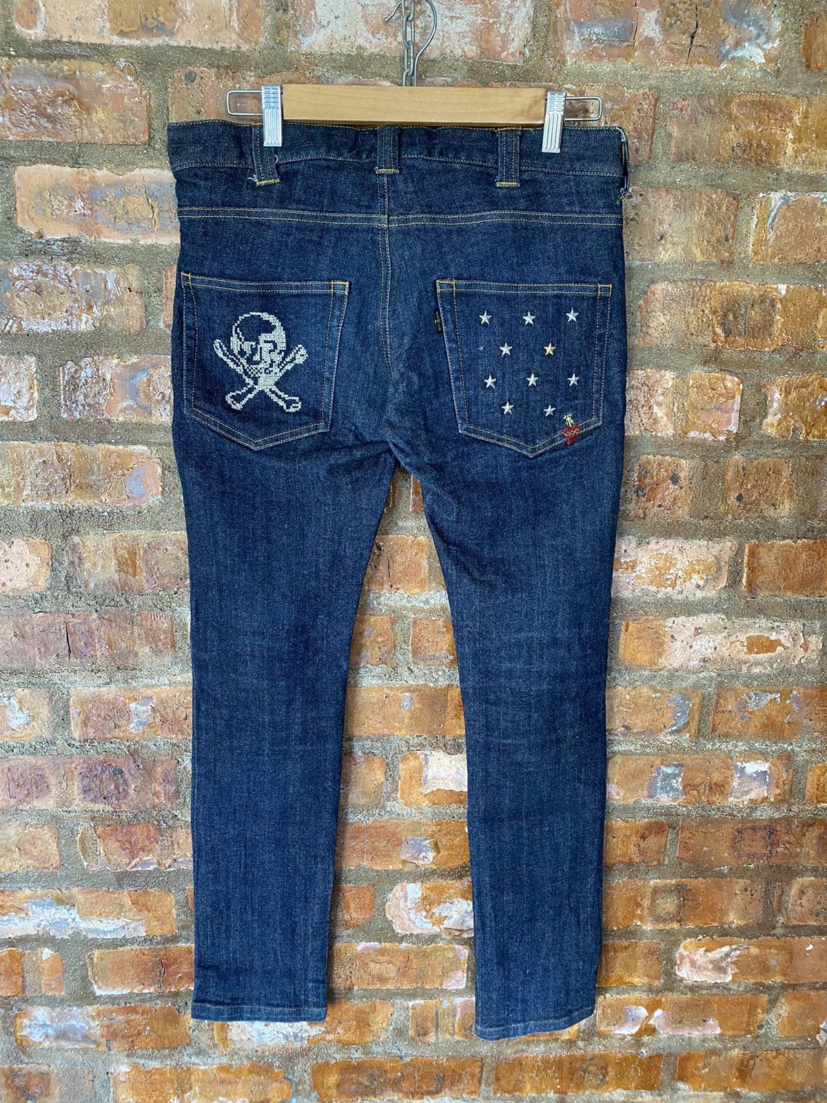 14th Addiction × Japanese Brand × Tornado Mart 2000s ARMED Japan Skull,love , cross and star pants Size US 31 - 11 Thumbnail