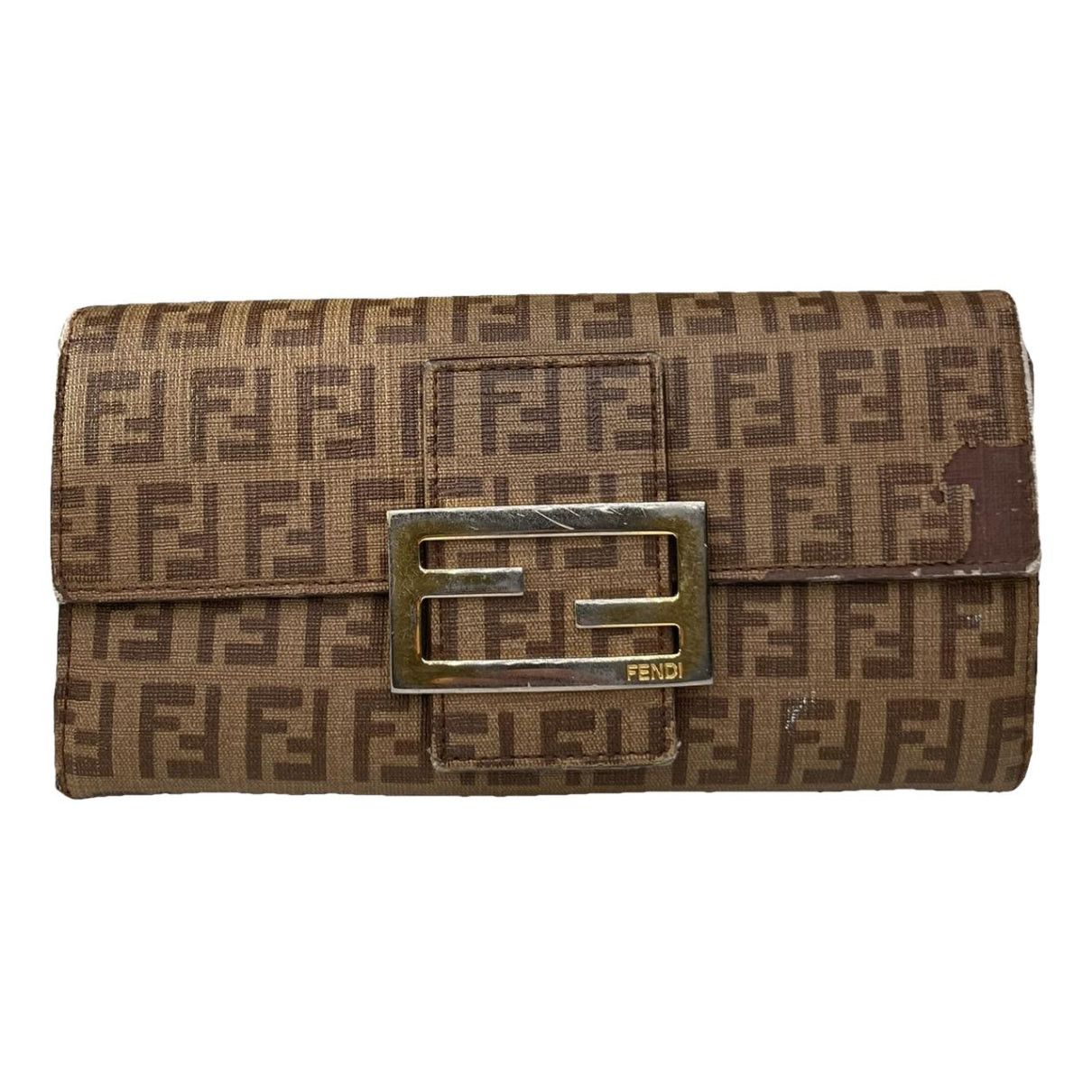 Fendi Baguette Brown Leather Wallet Size ONE SIZE - 1 Thumbnail