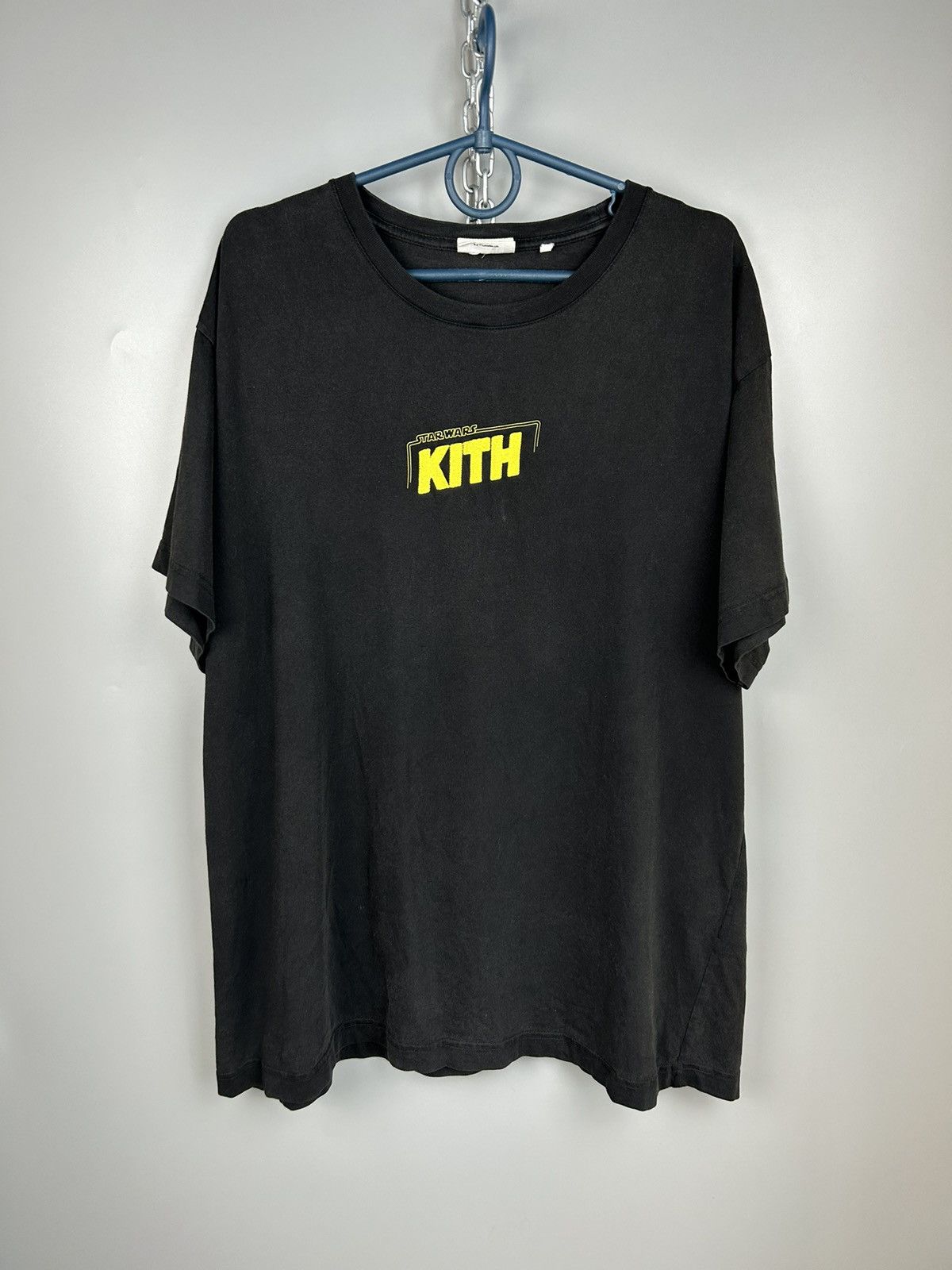 Vintage Kith Star Wars Credits Movie Shirt Small Relaxed Black Tee | Grailed