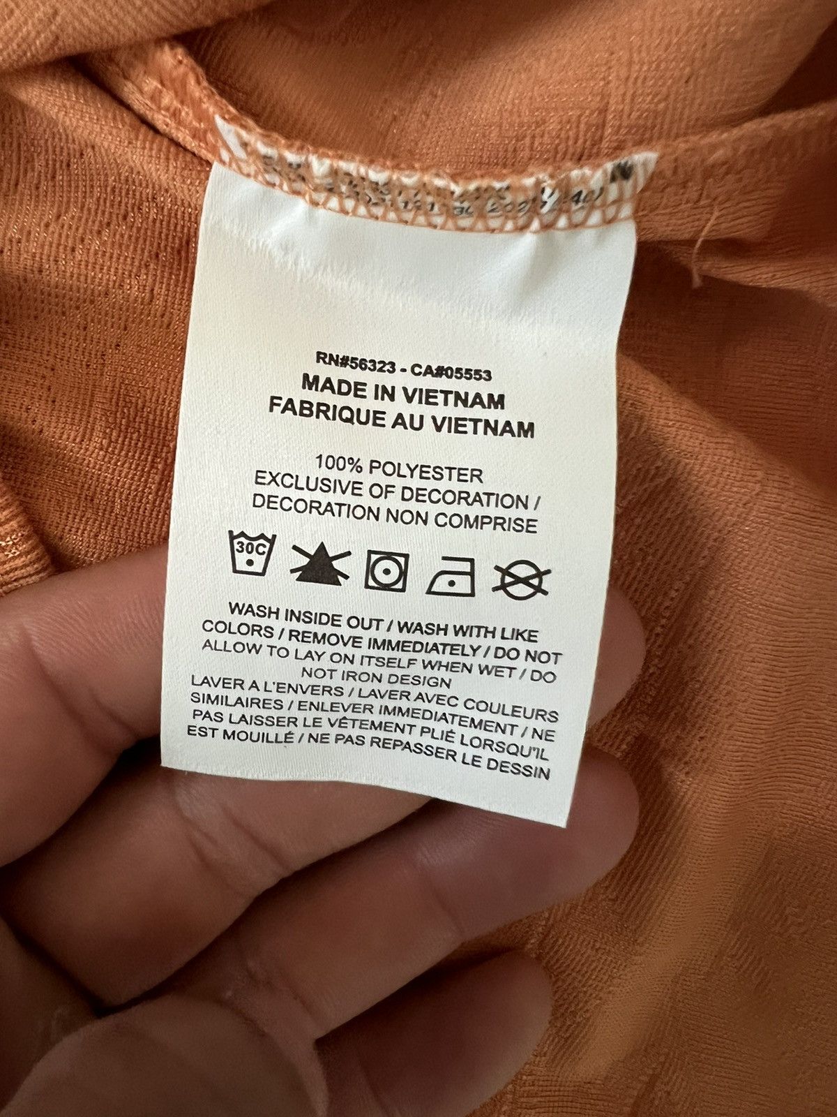 Nike Nike Tech Pack Jaquard L/S Orange Collared Shirt Size US M / EU 48-50 / 2 - 5 Thumbnail