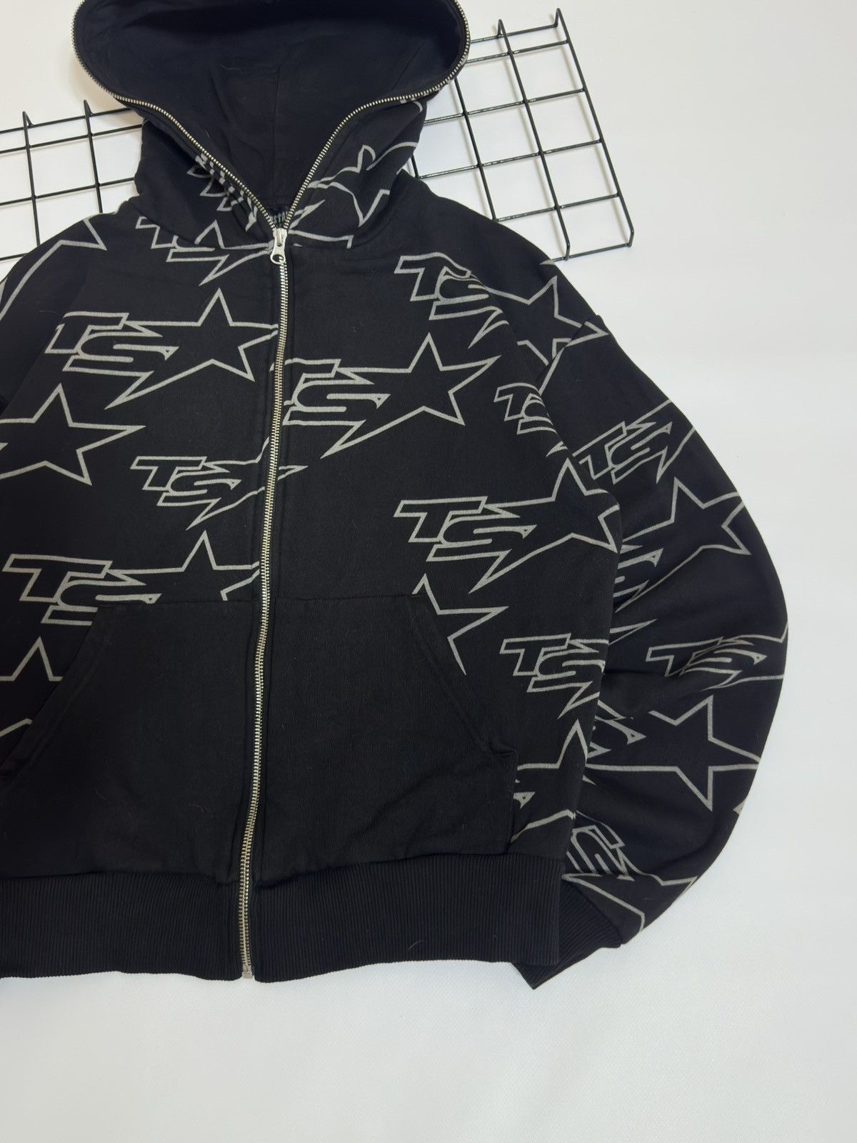 Trapstar London Trapstar London All Over Star Full-Zip Hoodie Black/Grey Size US XS / EU 42 / 0 - 3 Thumbnail