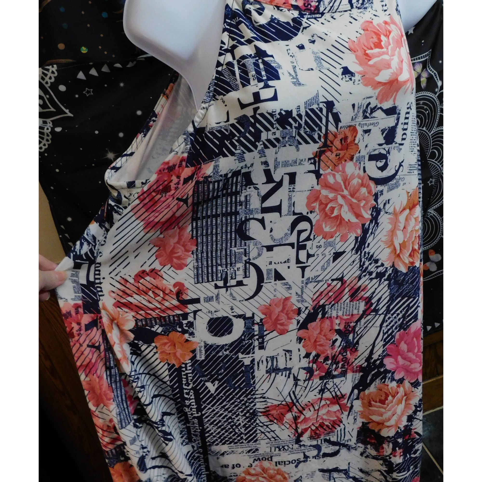 Other Love Brand Floral Print Strapless Midi Dress Size 3XL / US 20-22 - 3 Thumbnail