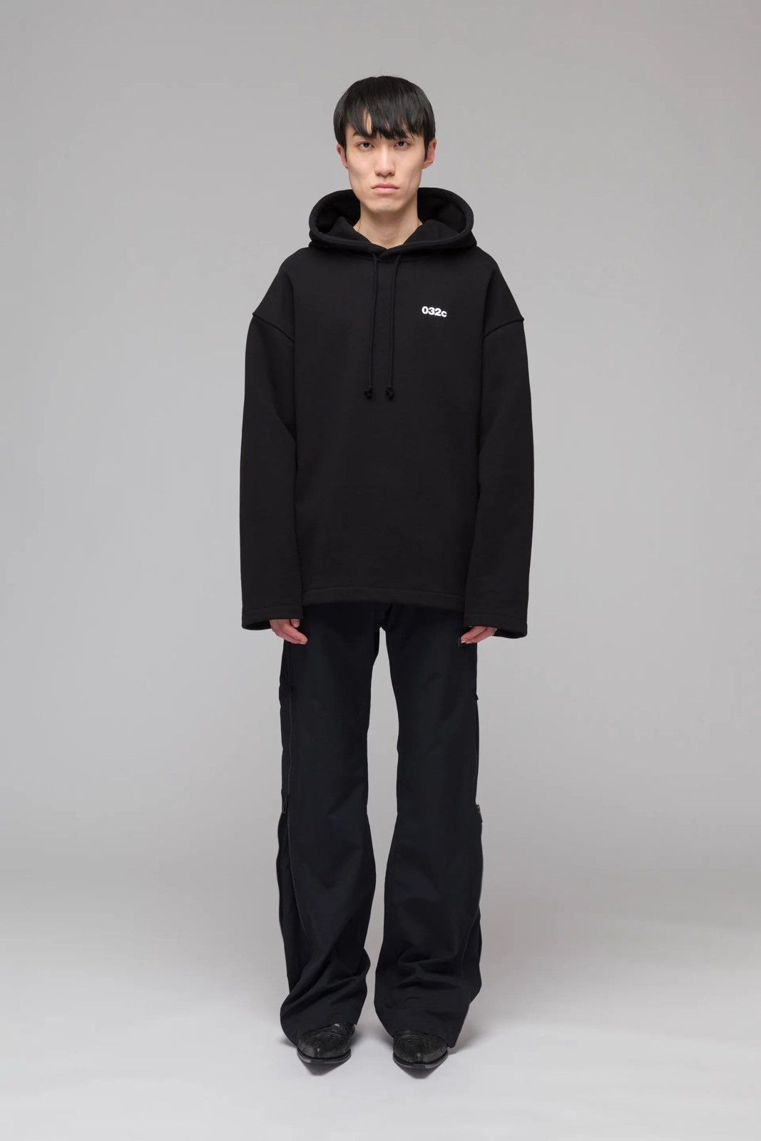 032c SS23 032C "Content" Maxi Black Hoodie Size US M / EU 48-50 / 2 - 1 Thumbnail